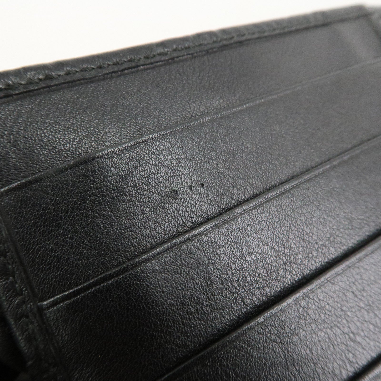 GUCCI Guccissima Leather Agenda Planner Cover Black 115241 Used