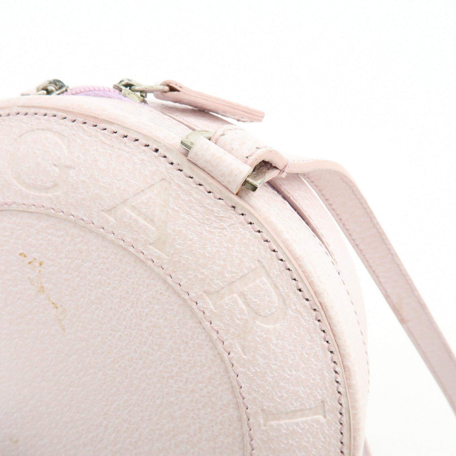 BVLGARI B-Zero1 Yo-Yo Leather Shoulder Bag Crossbody Bag Light Pink