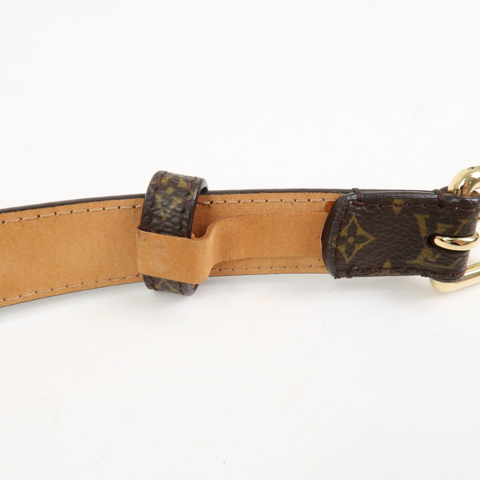 Louis Vuitton Monogram Canvas Leather Ceinture Belt Brown M9274W