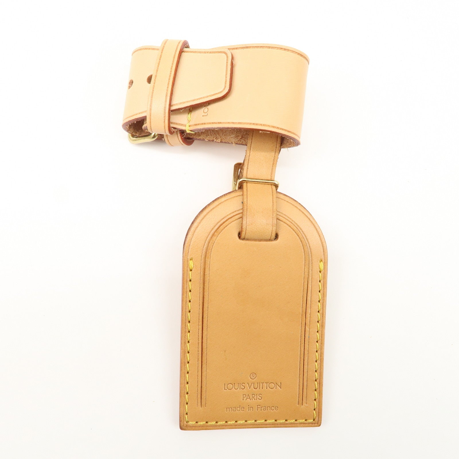 Louis Vuitton Set of 15 Nume Leather Name Tag & Poignet Natural Used