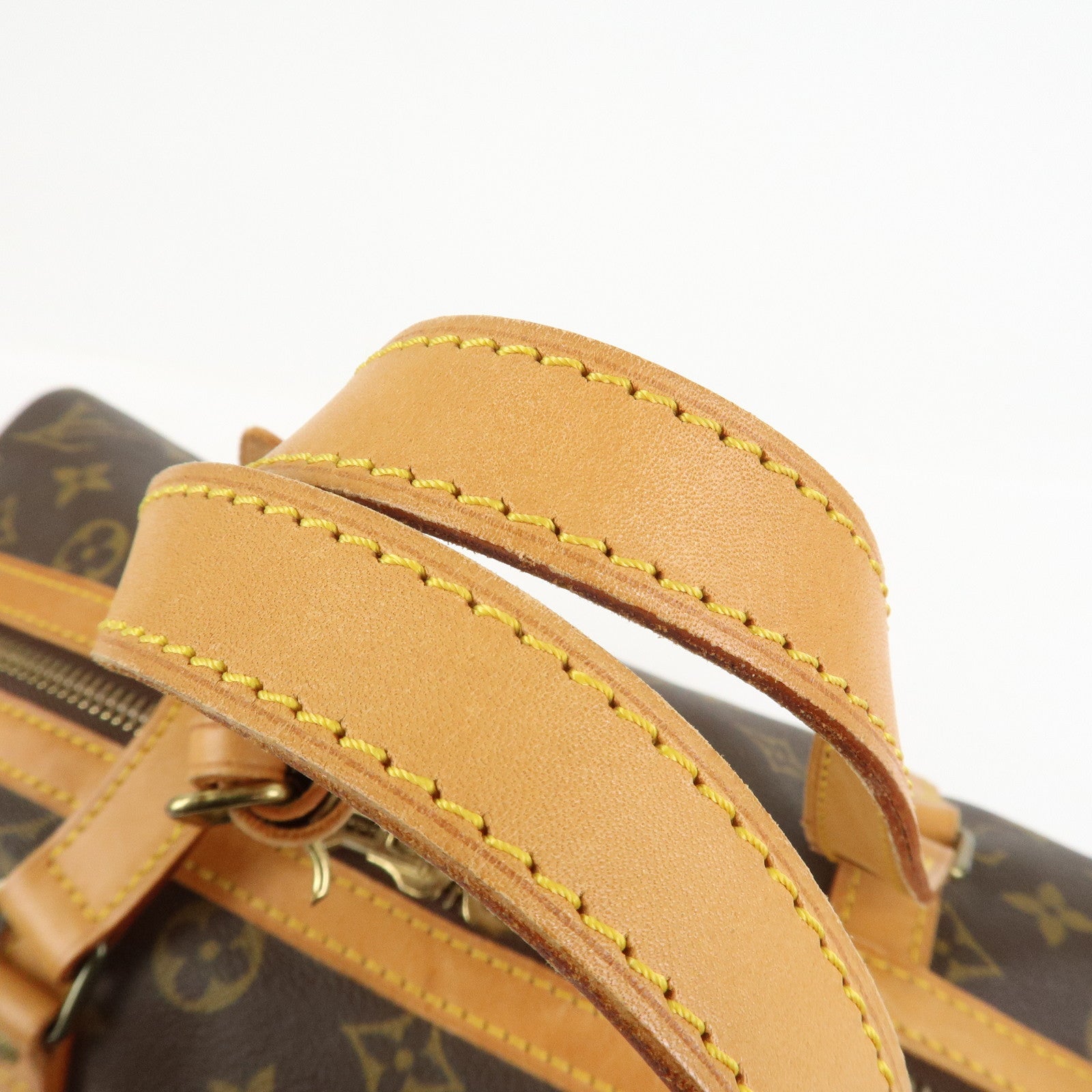 Louis Vuitton Monogram Sac Souple 35 Boston Bag Brown M41626