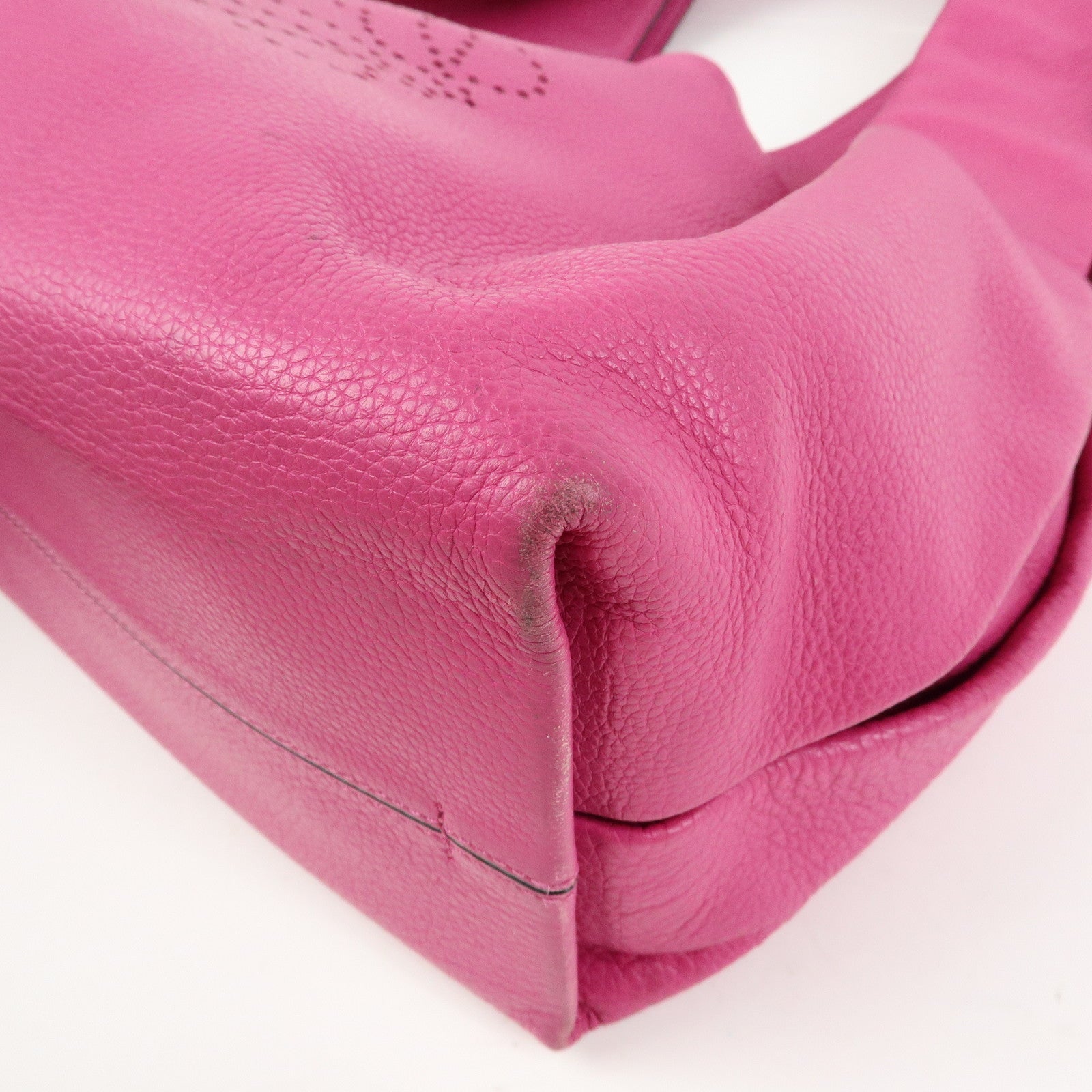 LOEWE Anagram Leather Shoulder Bag Hobo Bag Tote Bag Pink
