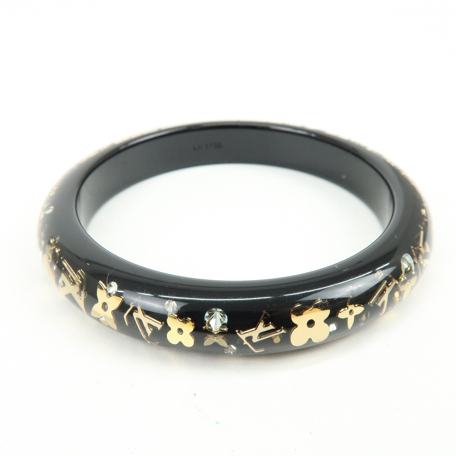 Louis Vuitton Bracelet Inclusion TPM Bangle Black Gold M65300