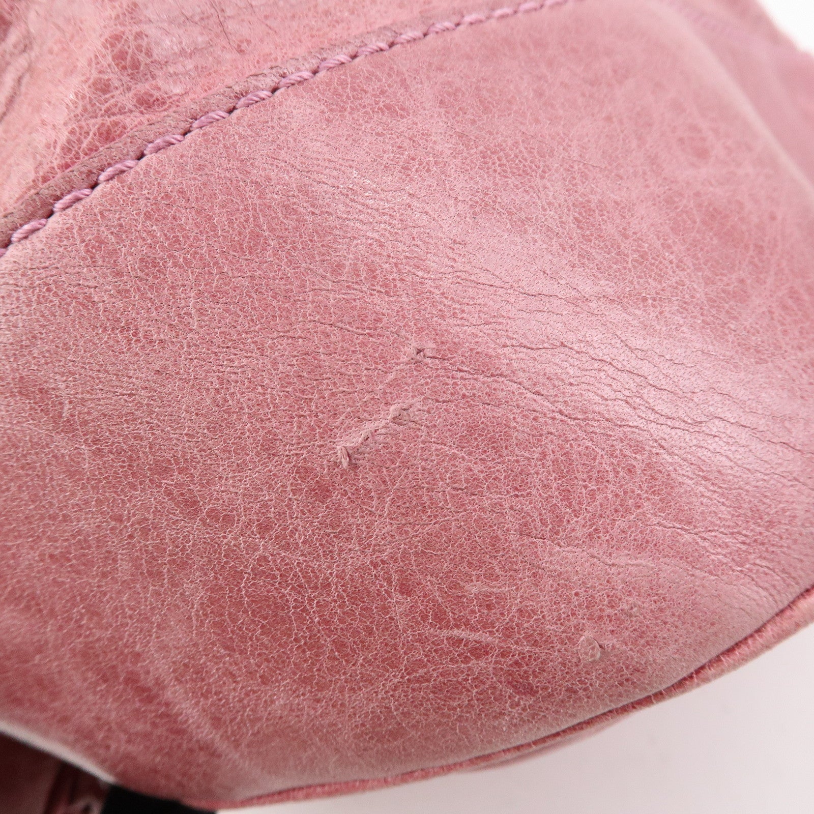 BALENCIAGA Giant 21 Bucket Bag Leather Shoulder Bag Pink 192913