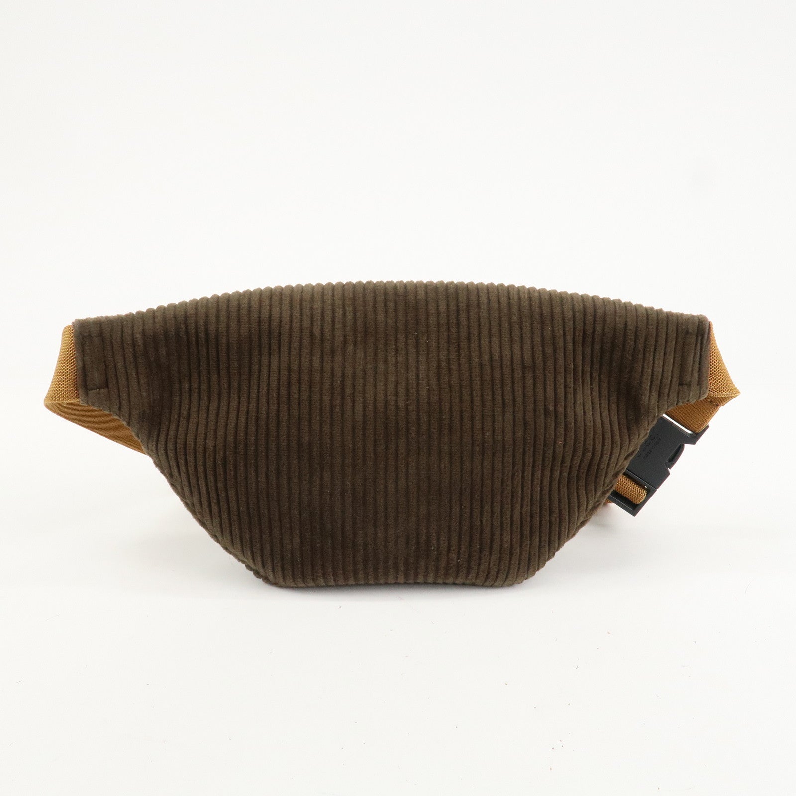 GUCCI Children's Corduroy Body Bag Waist Bag Brown Khaki 502095 Used