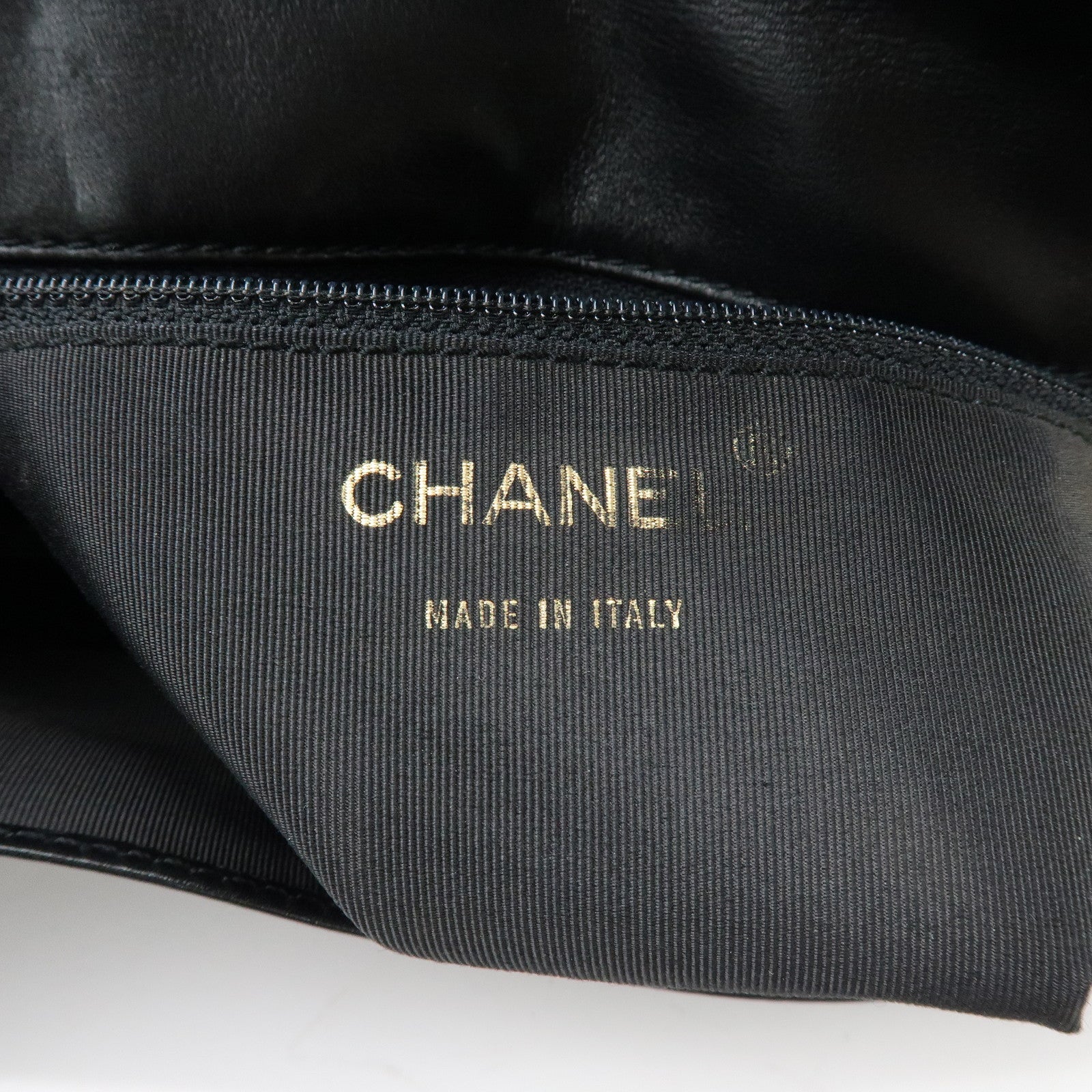 CHANEL COCO Mark Calf Leather Shoulder Crossbody Bag Black
