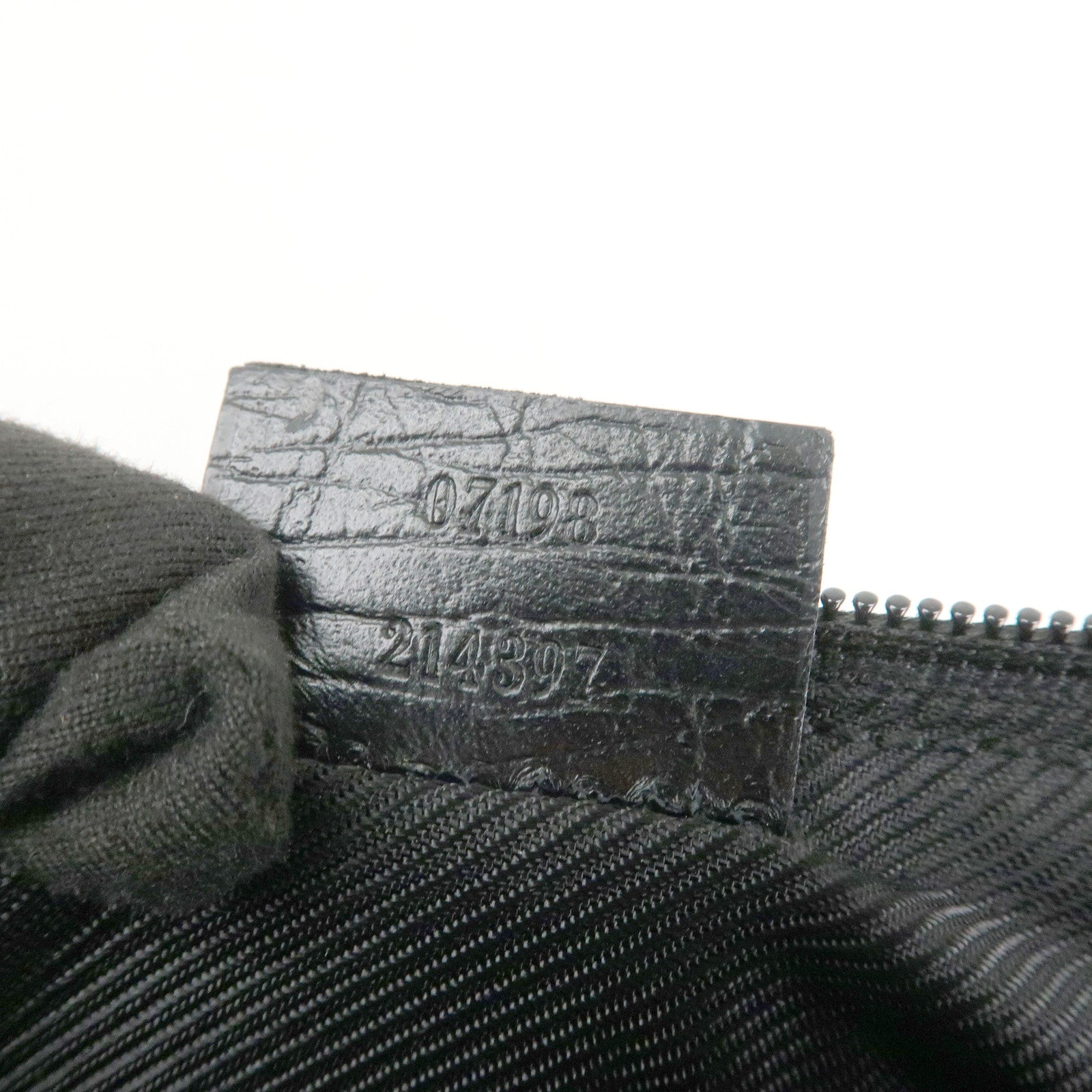 GUCCI Boat Bag GG Canvas Leather Hand Bag Beige Navy 07198