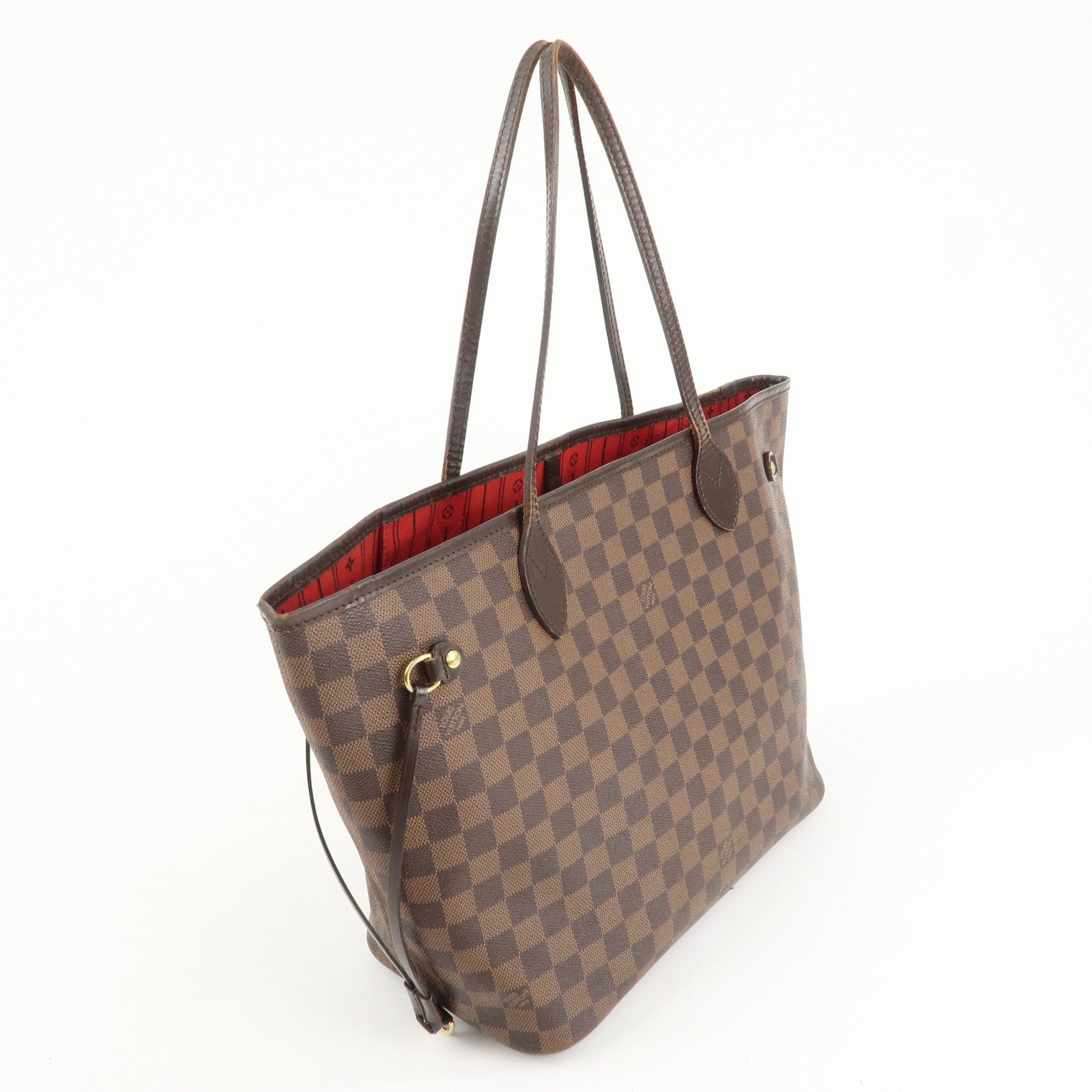 Louis Vuitton Damier Ebene Canvas Neverfull MM Tote Bag N51105 Used