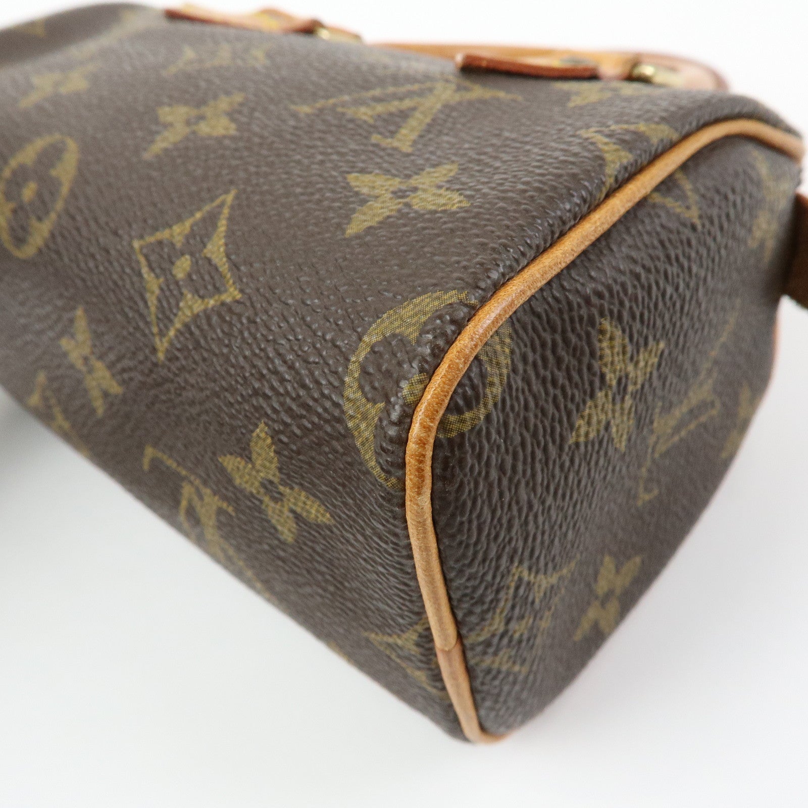 Louis Vuitton Monogram Mini Speedy Hand Shoulder Bag Brown M41534