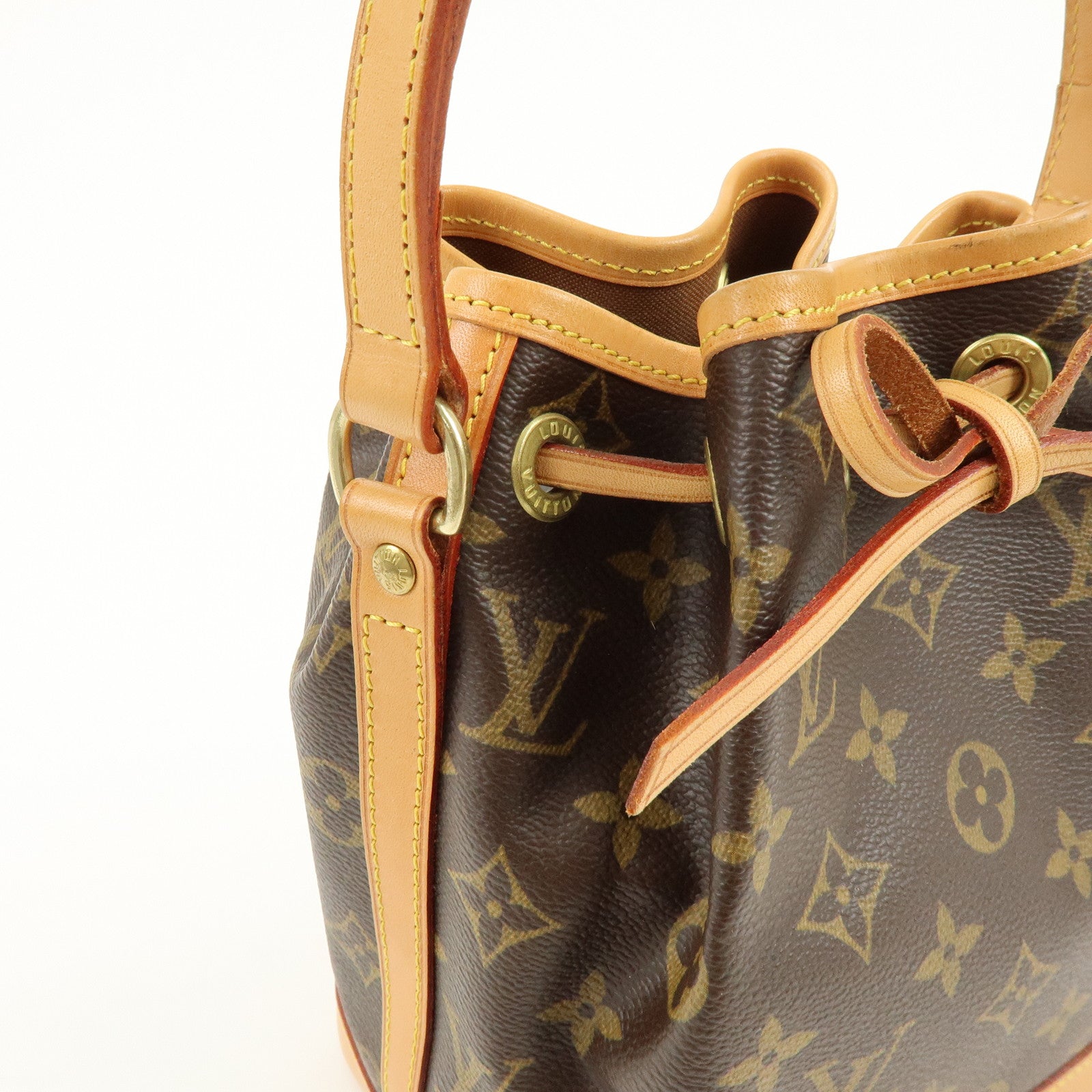 Louis Vuitton Monogram Mini Noe Drawstring Hand Bag Brown M42227