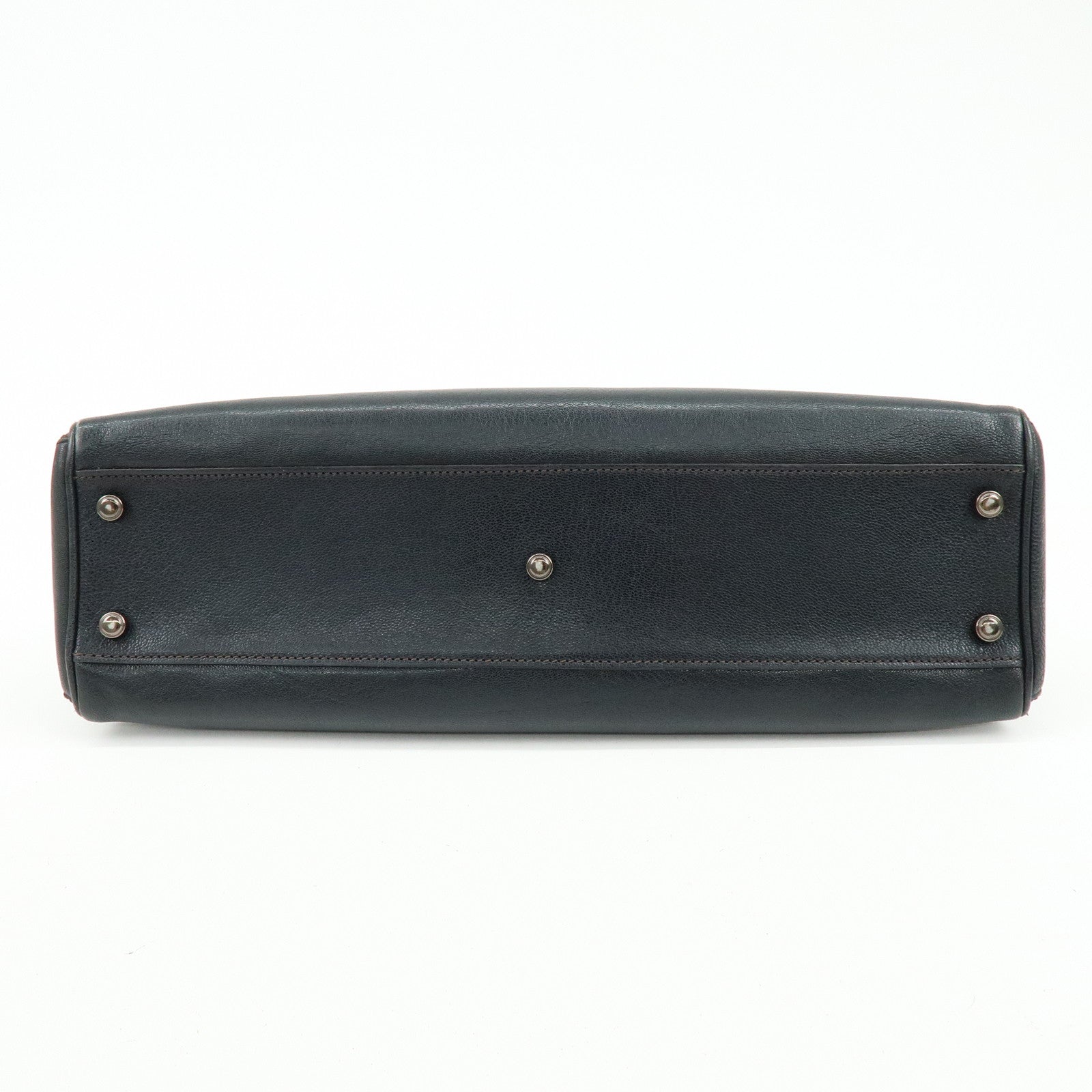 Cartier Marcello de Cartier Leather Hand Bag Tote Bag Black