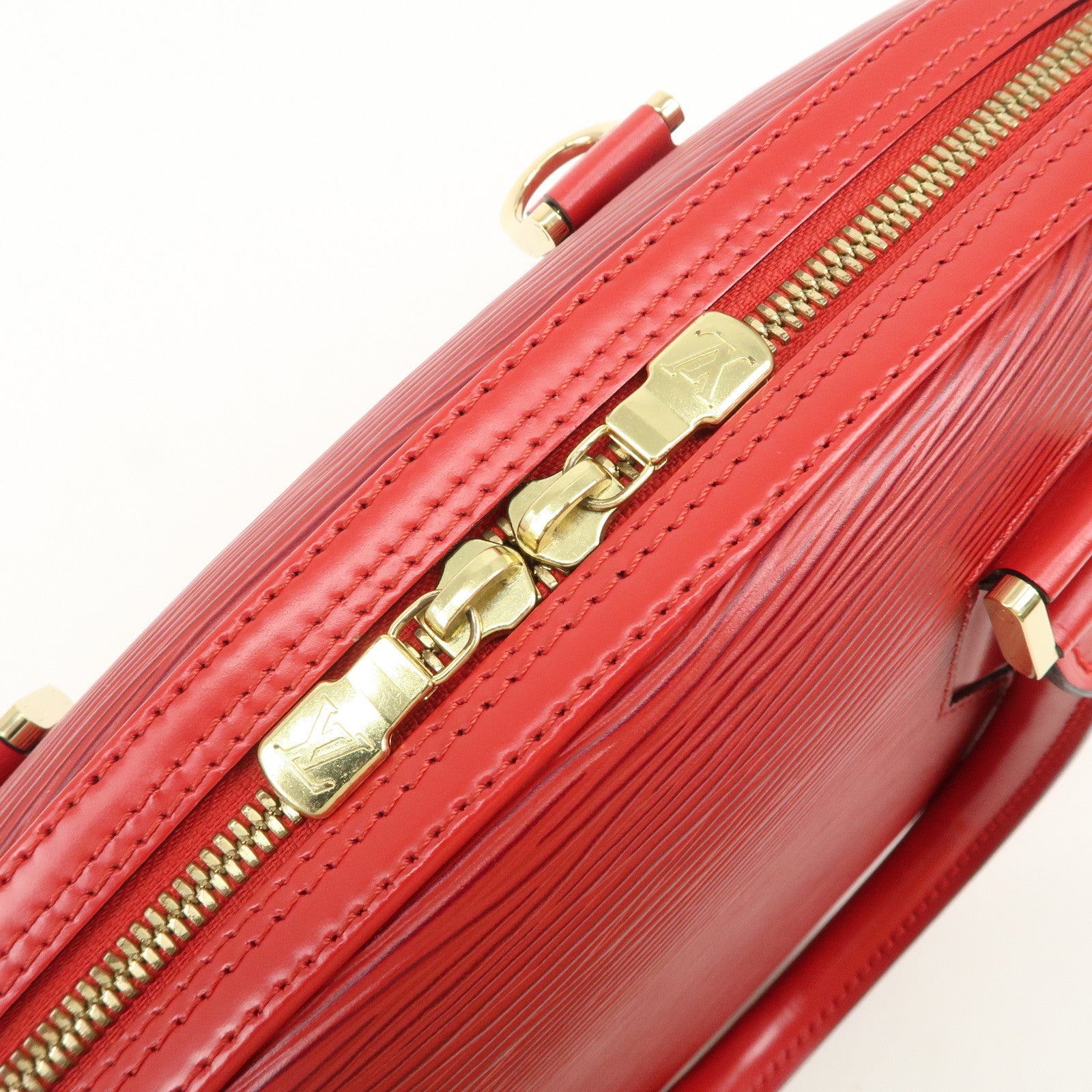 Louis Vuitton Epi Leather Jasmine Hand Bag Castilian Red M52087
