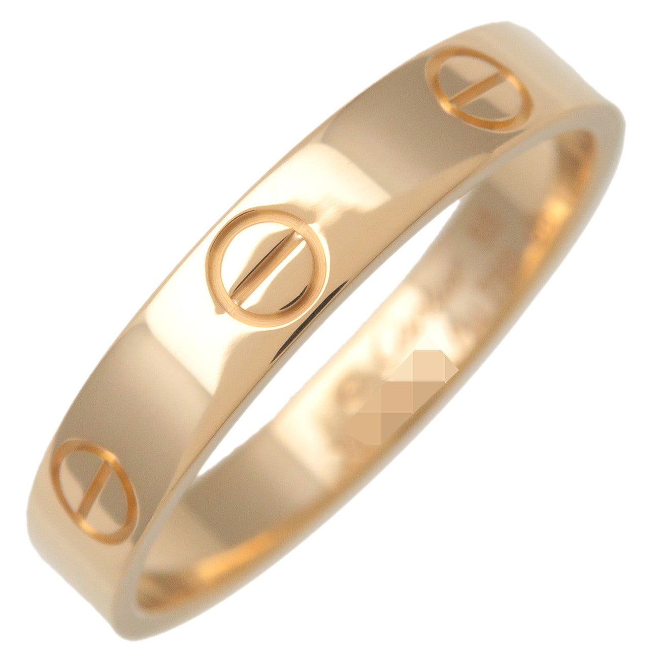 Cartier Mini Love Ring K18YG 750YG Yellow Gold #55 US7-7.5 EU54.5 Used