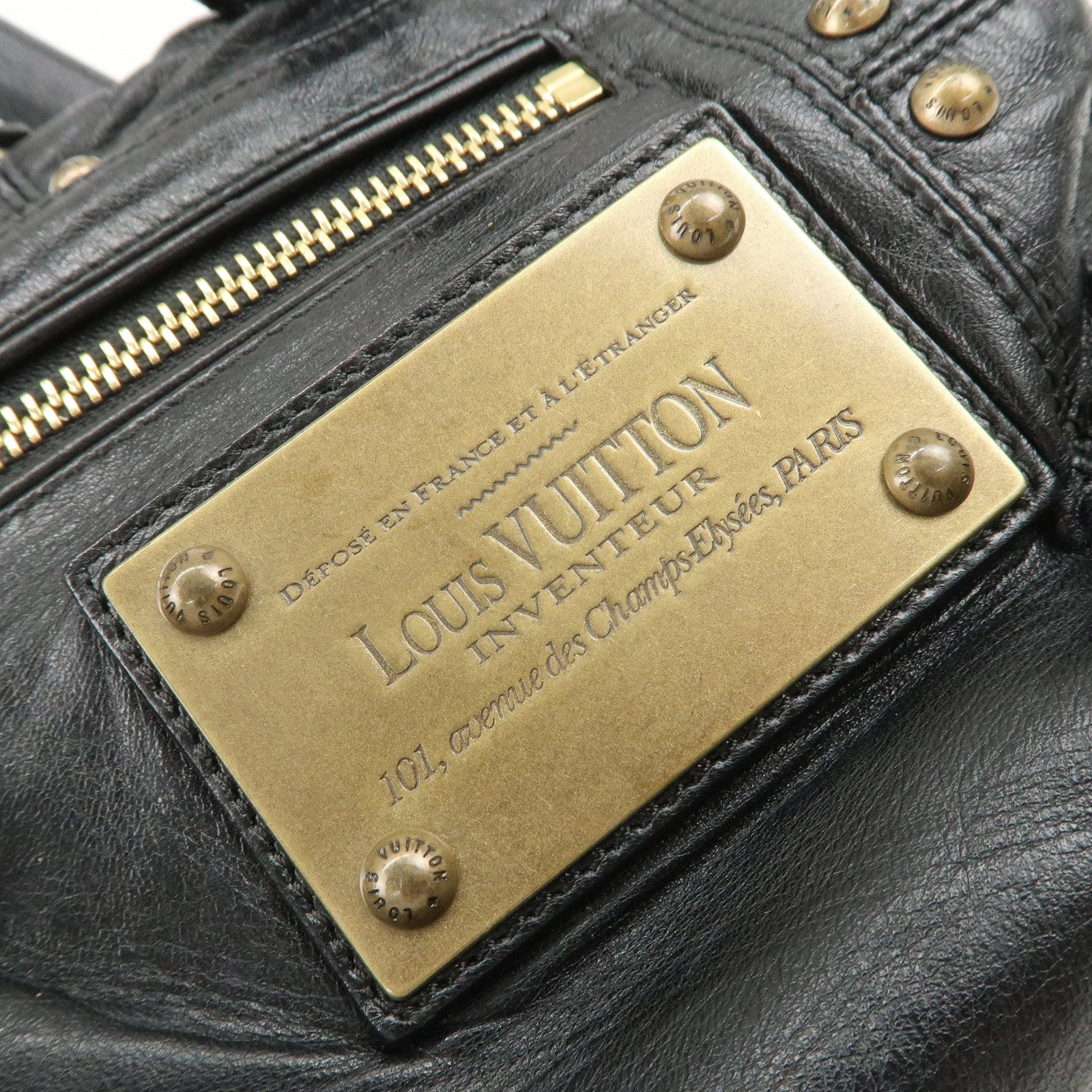 Louis Vuitton Cruise Line Rivet Shoulder Bag Noir Black M95346