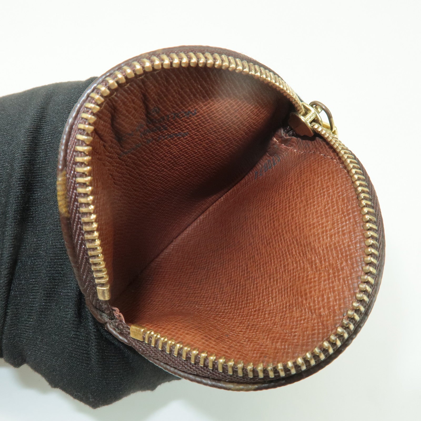 Louis Vuitton Monogram Porte Monnaie Rond Coin Case M61926 Used