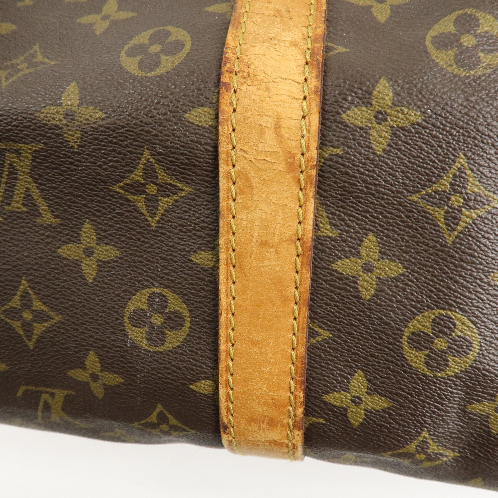 Louis Vuitton Monogram Keep All 60 Boston Bag Brown M41422 Used