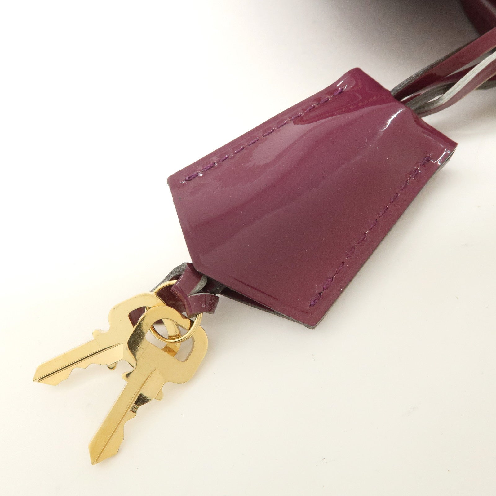 Louis Vuitton Monogram Vernis Alma BB 2Way Bag Magenta M50565
