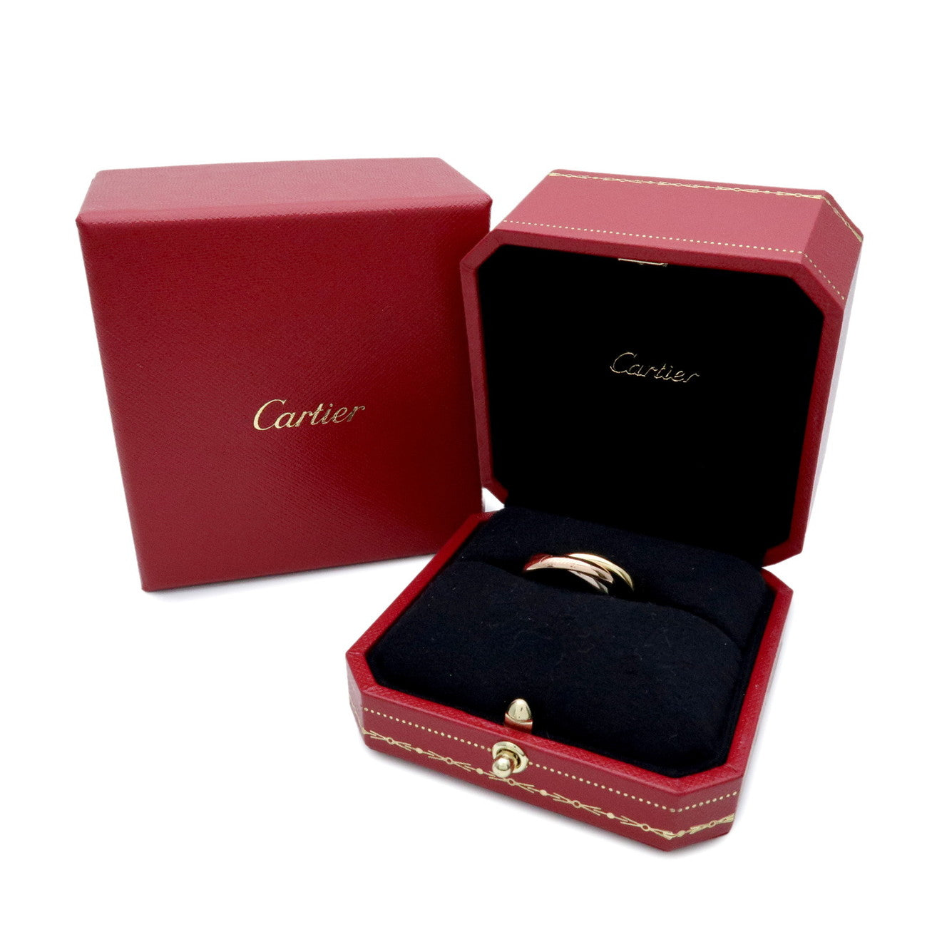 Cartier Trinity Ring K18 750YG/WG/PG Gold #52 US6 EU52 HK13