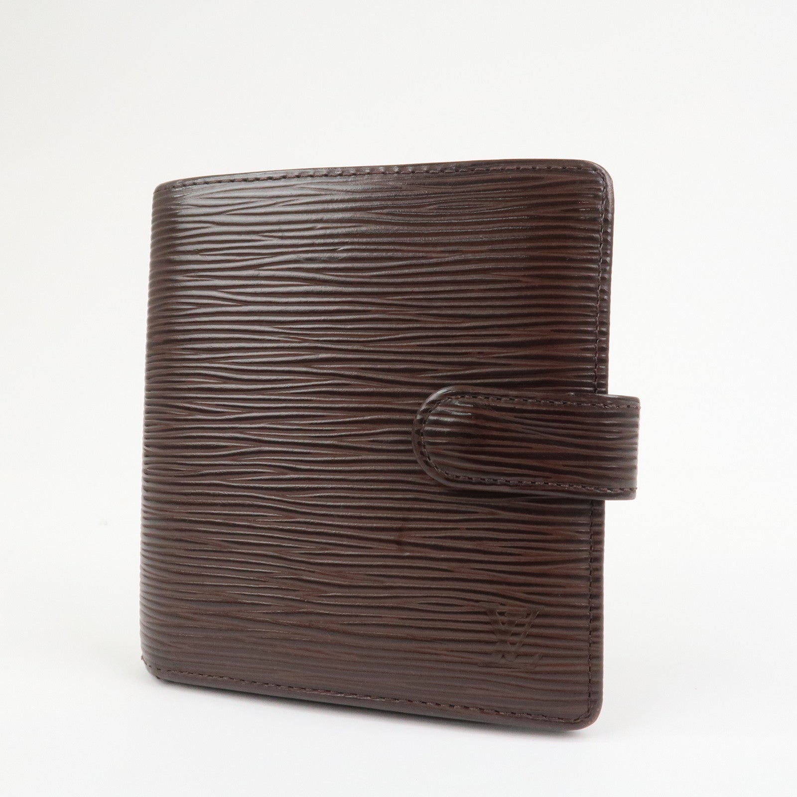 Louis Vuitton Epi Porte Billets Compact Wallet Mocha M6355D