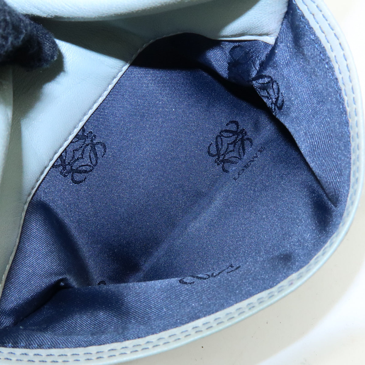 LOEWE Anagram Nappa Leather Mini Hand Bag Blue