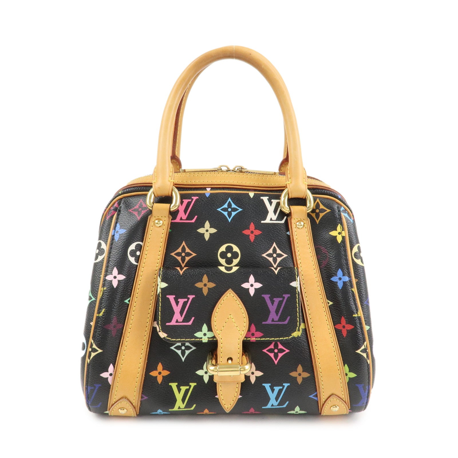 Louis Vuitton Monogram Multicolor Priscilla Hand Bag Noir M40097