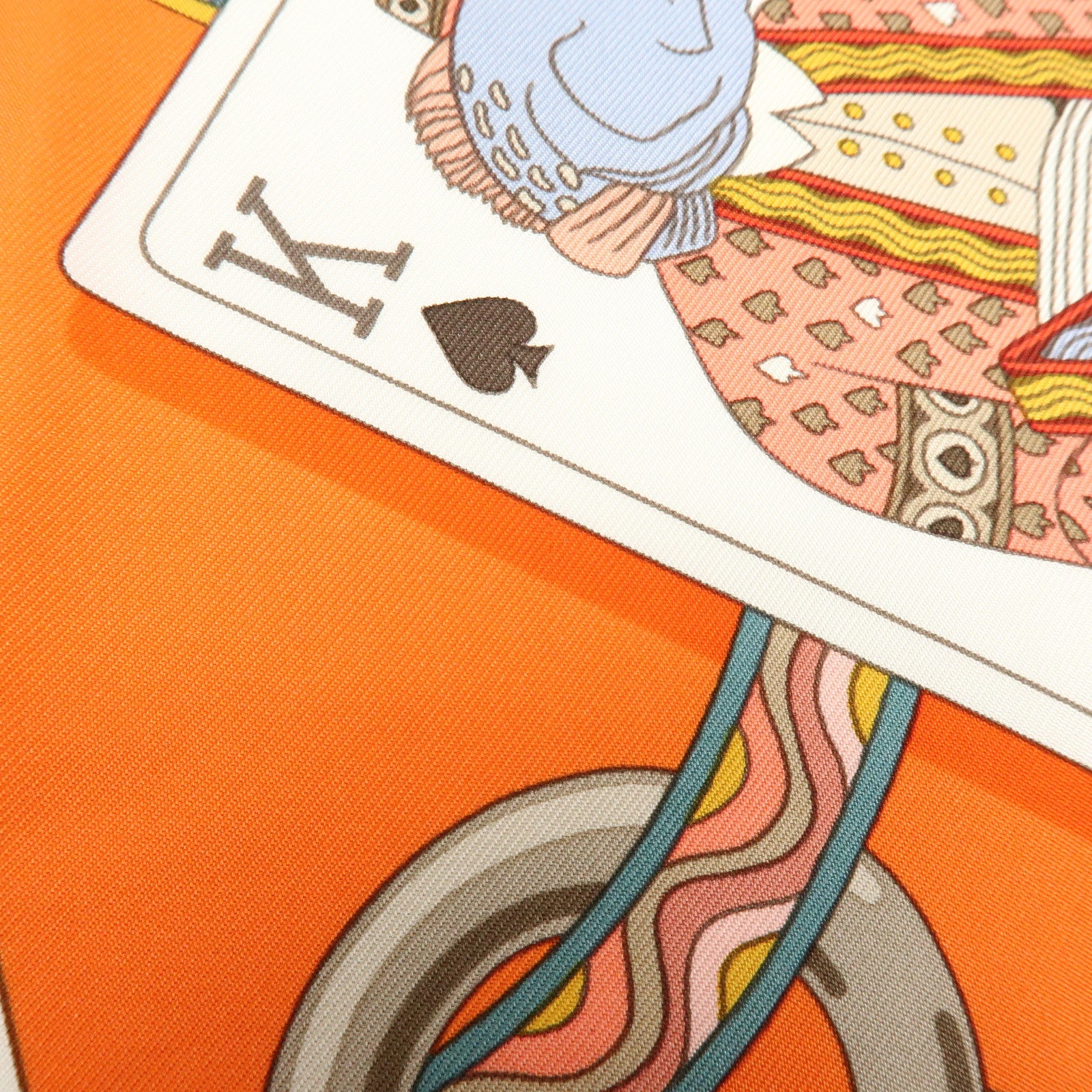 HERMES Carre 90 Silk 100% Scarf DAME DE COEUR A VOUS L’HONNEUR