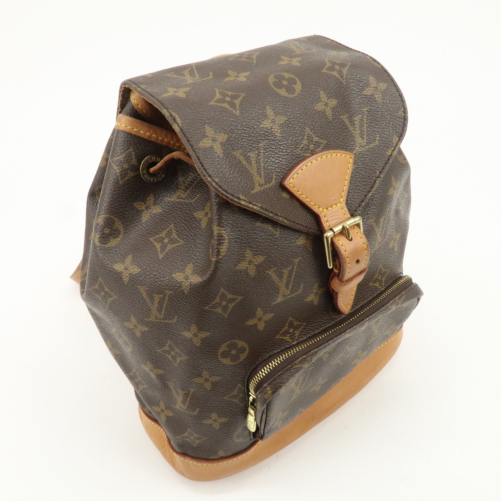 Louis Vuitton Monogram Canvas Montsouris MM Backpack Brown M51136