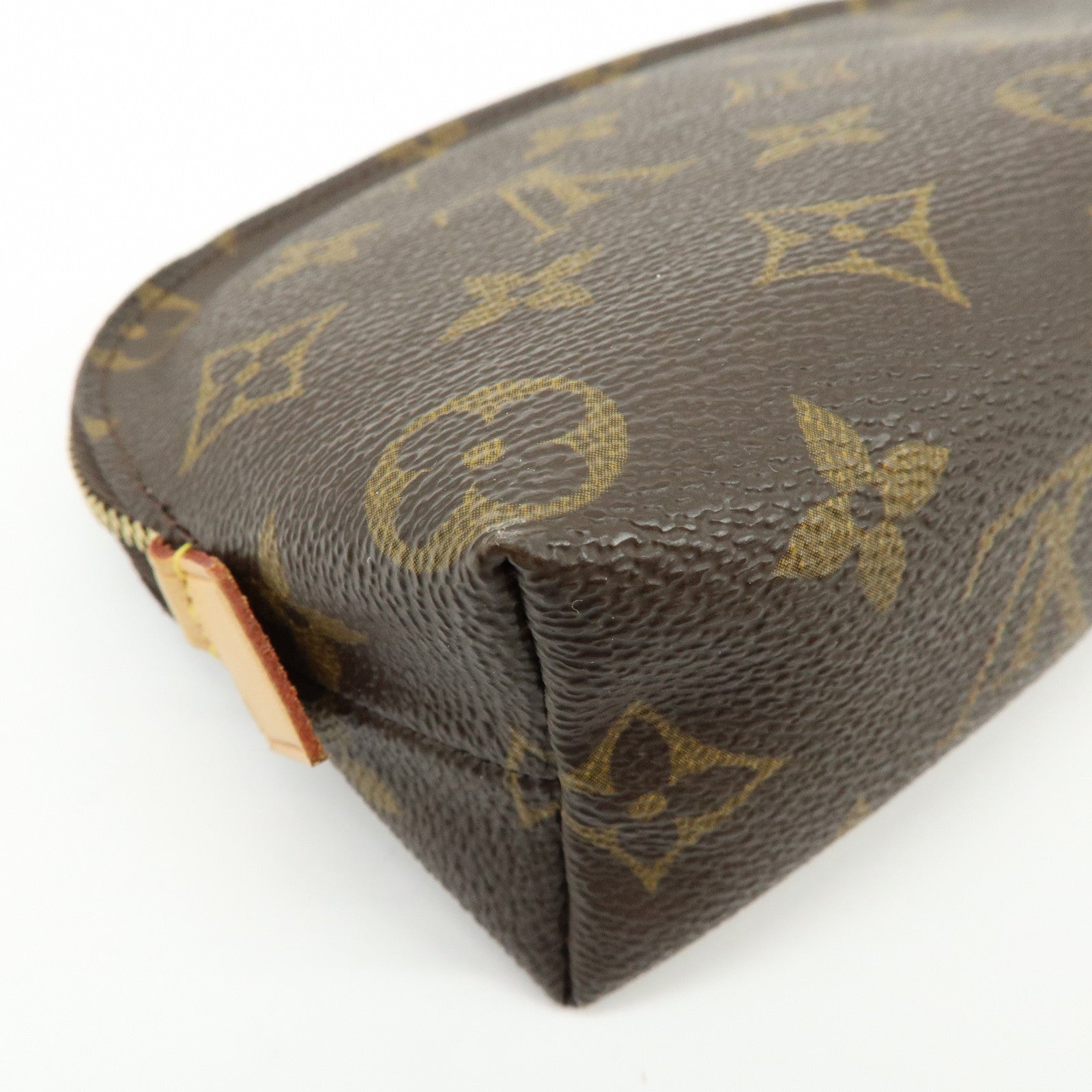 Louis Vuitton Monogram Pochette Cosmetic PM Pouch Brown M47515