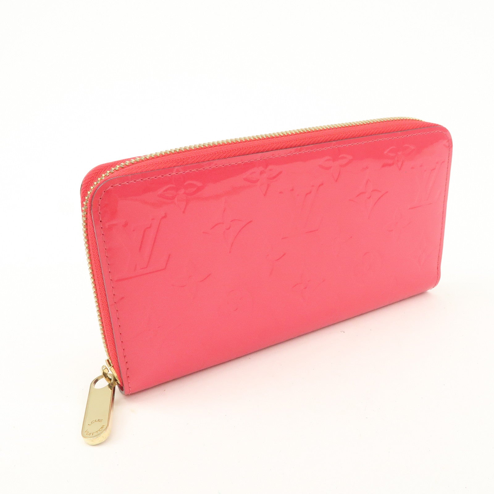 Louis Vuitton Monogram Vernis Round Zippy Wallet Hot Pink M93058 Used