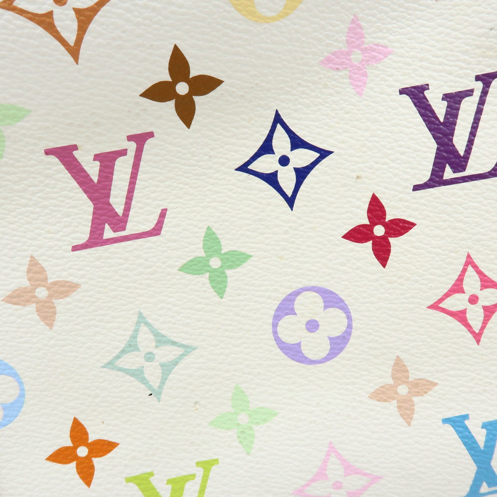 Louis Vuitton Monogram Multicolor Priscilla Hand Bag Blanc M40096 Auth Used F/S