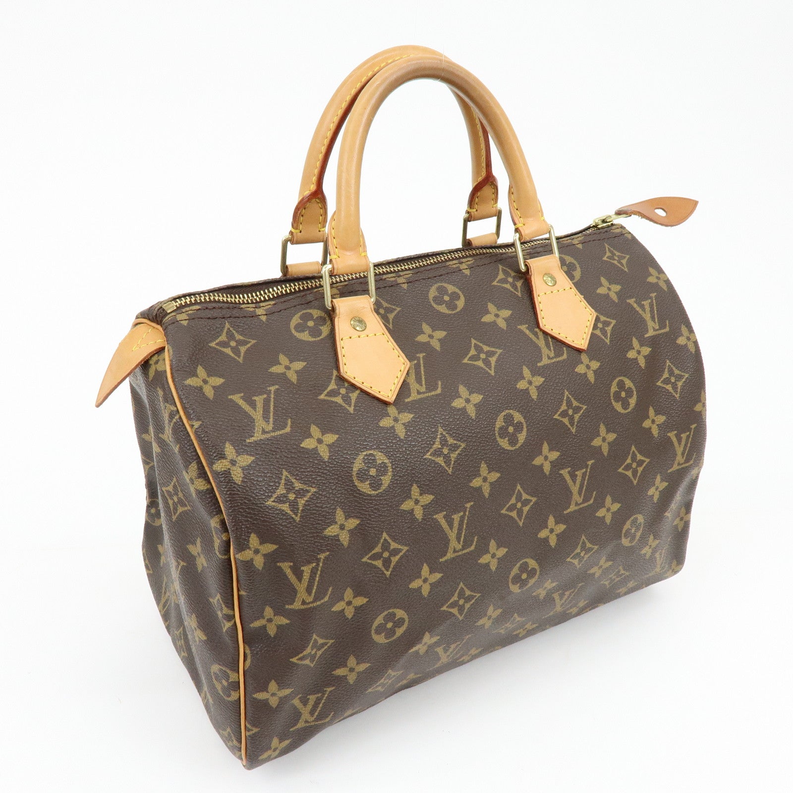 Louis Vuitton Monogram Speedy 30 Boston Bag Hand Bag Brown M41526