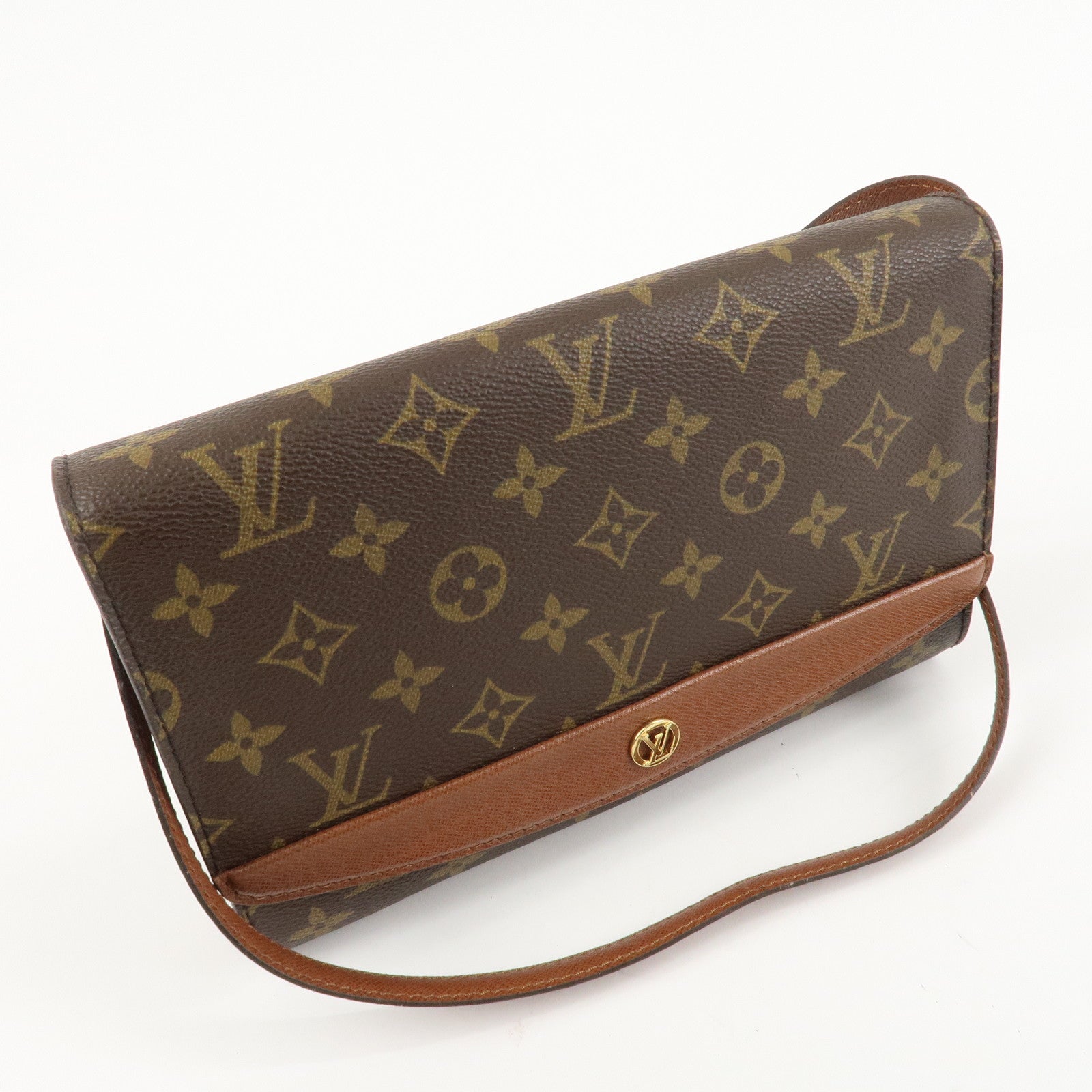 Louis Vuitton Monogram Bordeaux Shoulder Bag Hand Bag M51798 Used