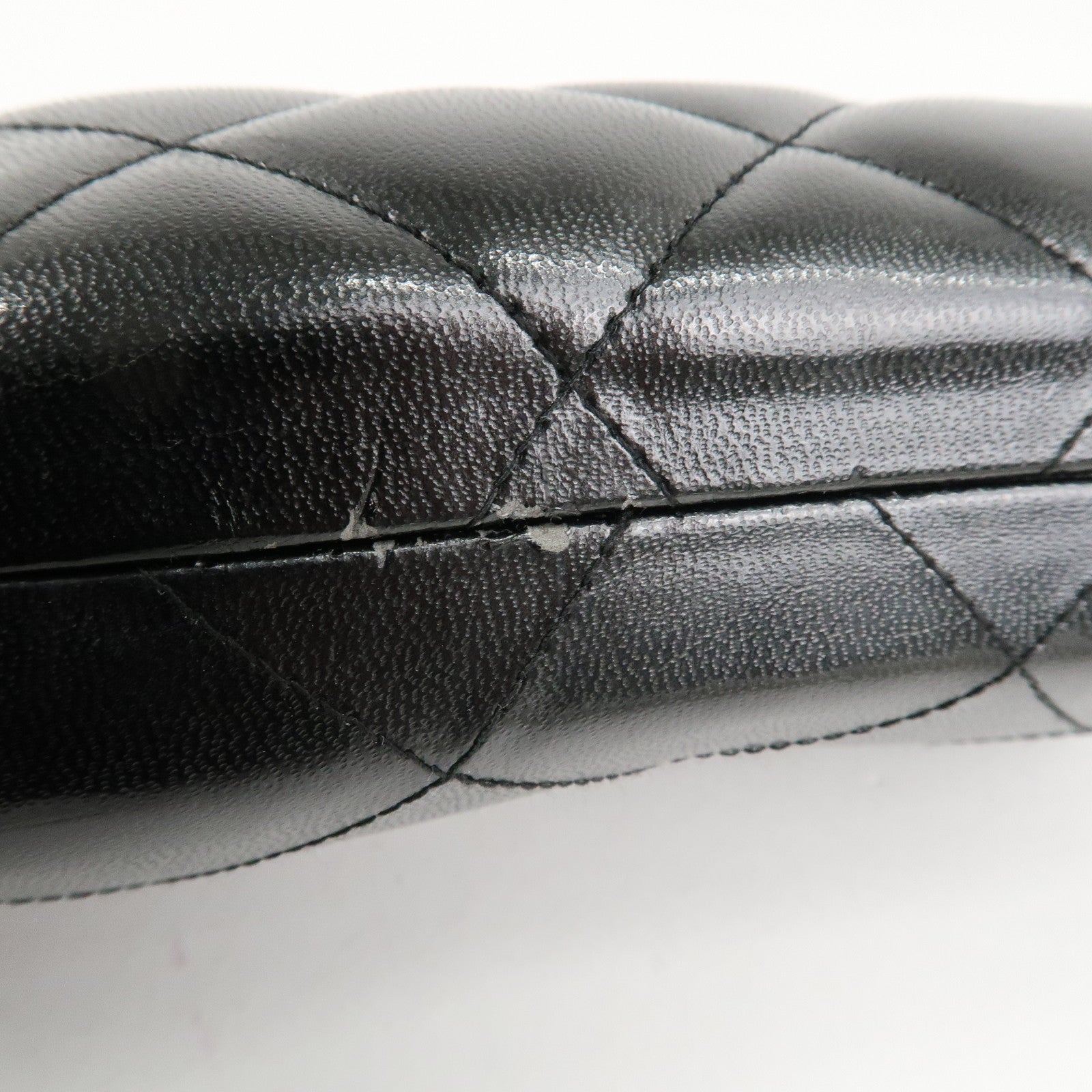 CHANEL Plastic Coco Mark Sunglasses Brown Ribbon Used