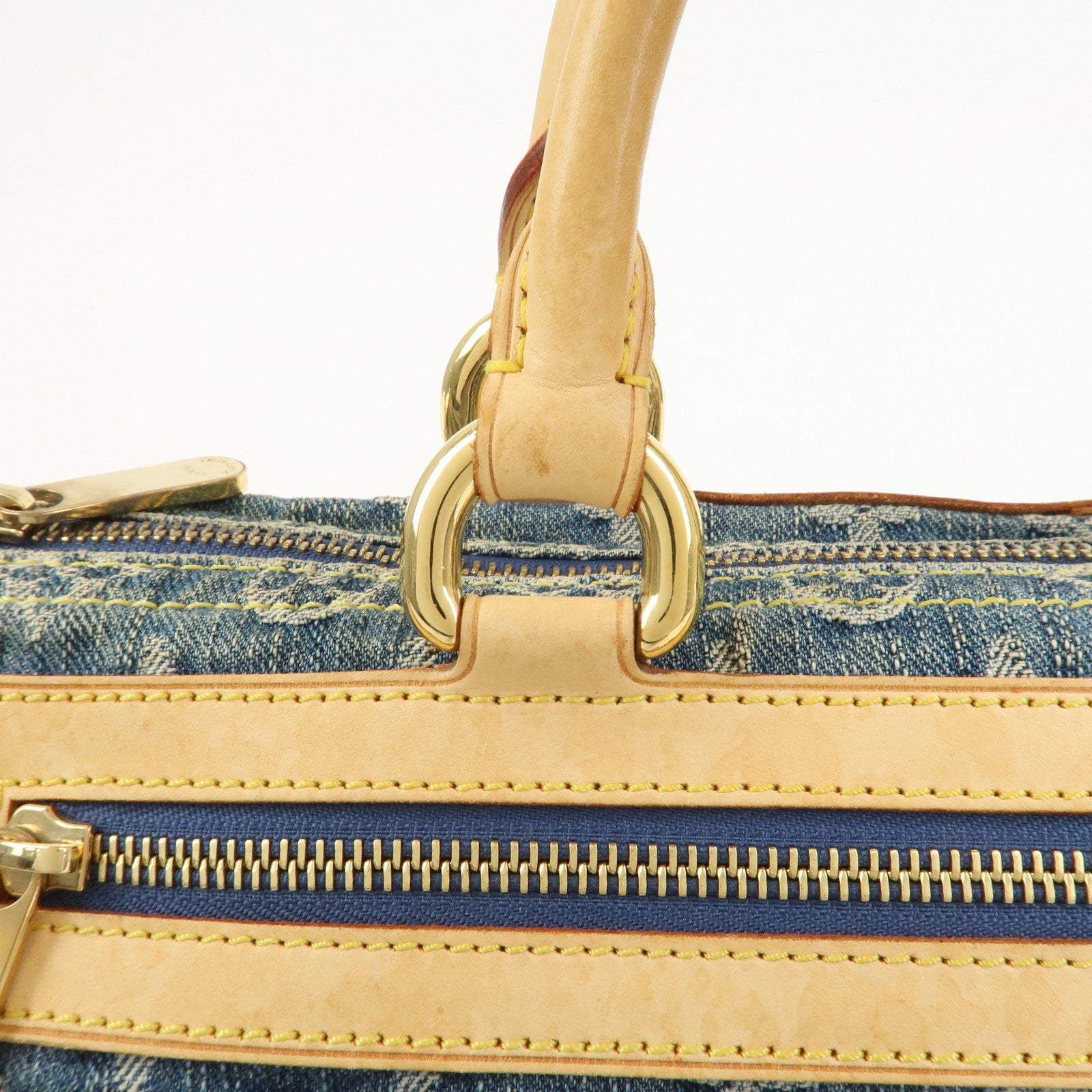 Louis Vuitton Monogram Denim Neo Speedy Boston Bag Blue M95019