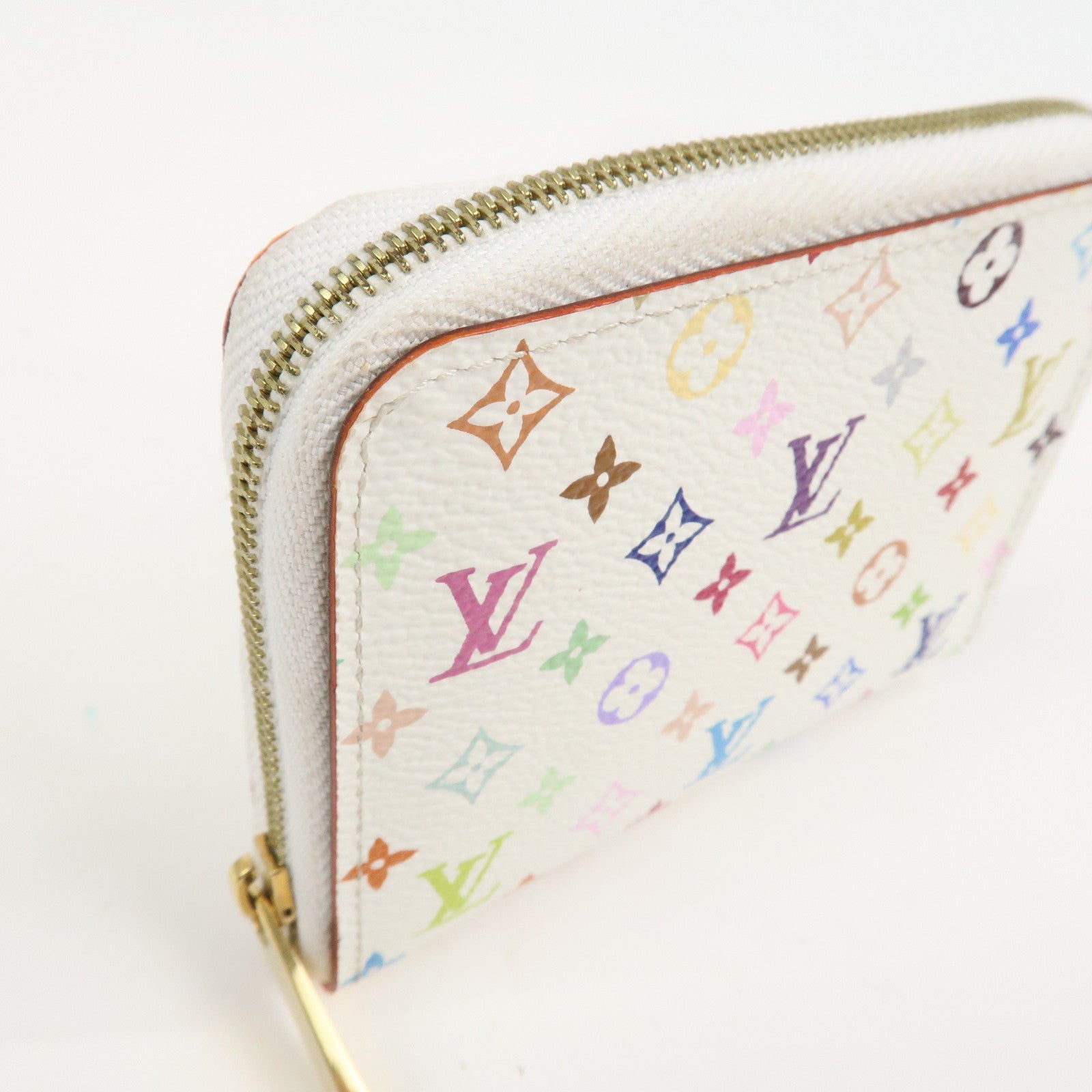 Louis Vuitton Monogram Multicolor Zippy Coin Purse Blanc M93741