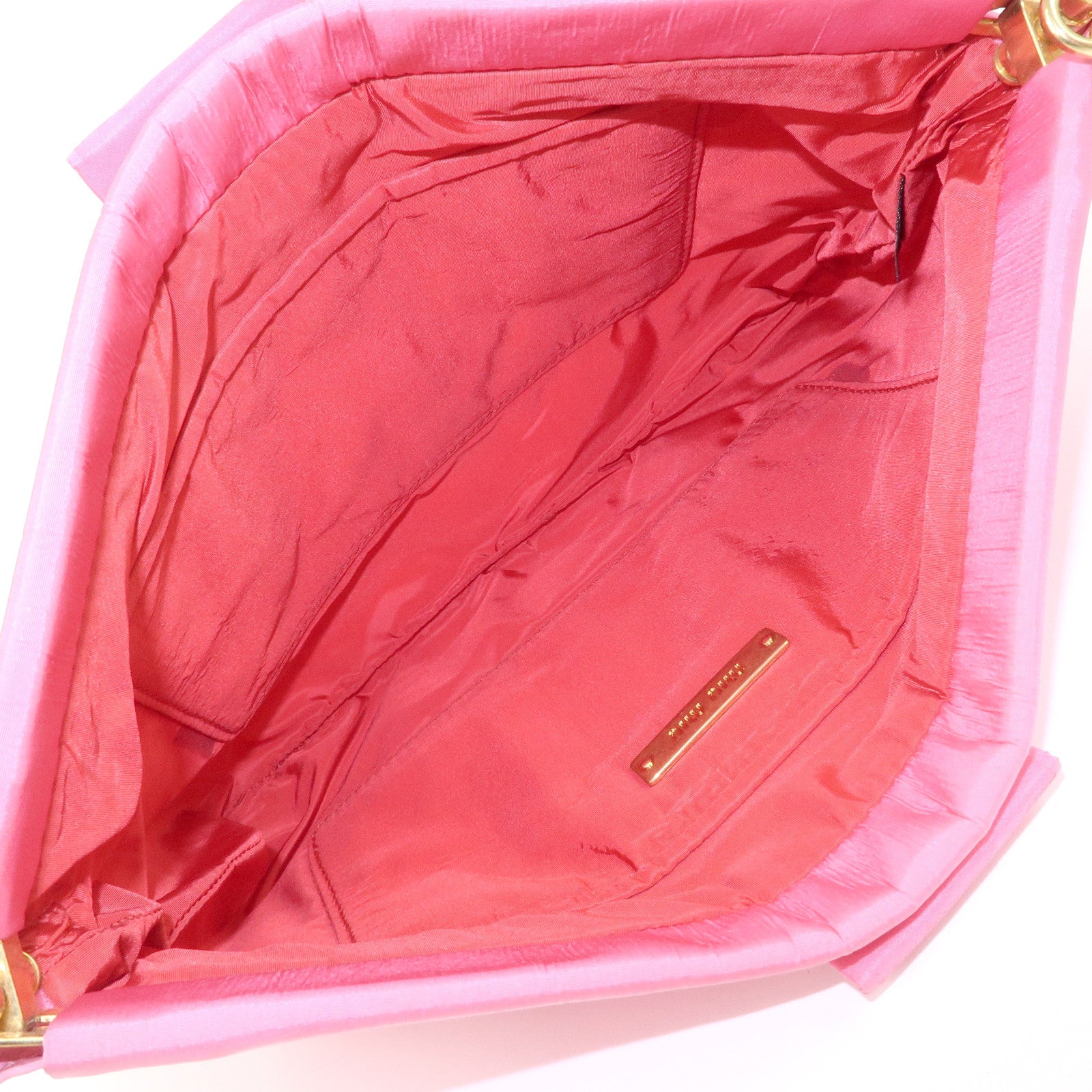 MIU MIU Nylon Clutch Bag Wristlet Bag Pink 5N1851