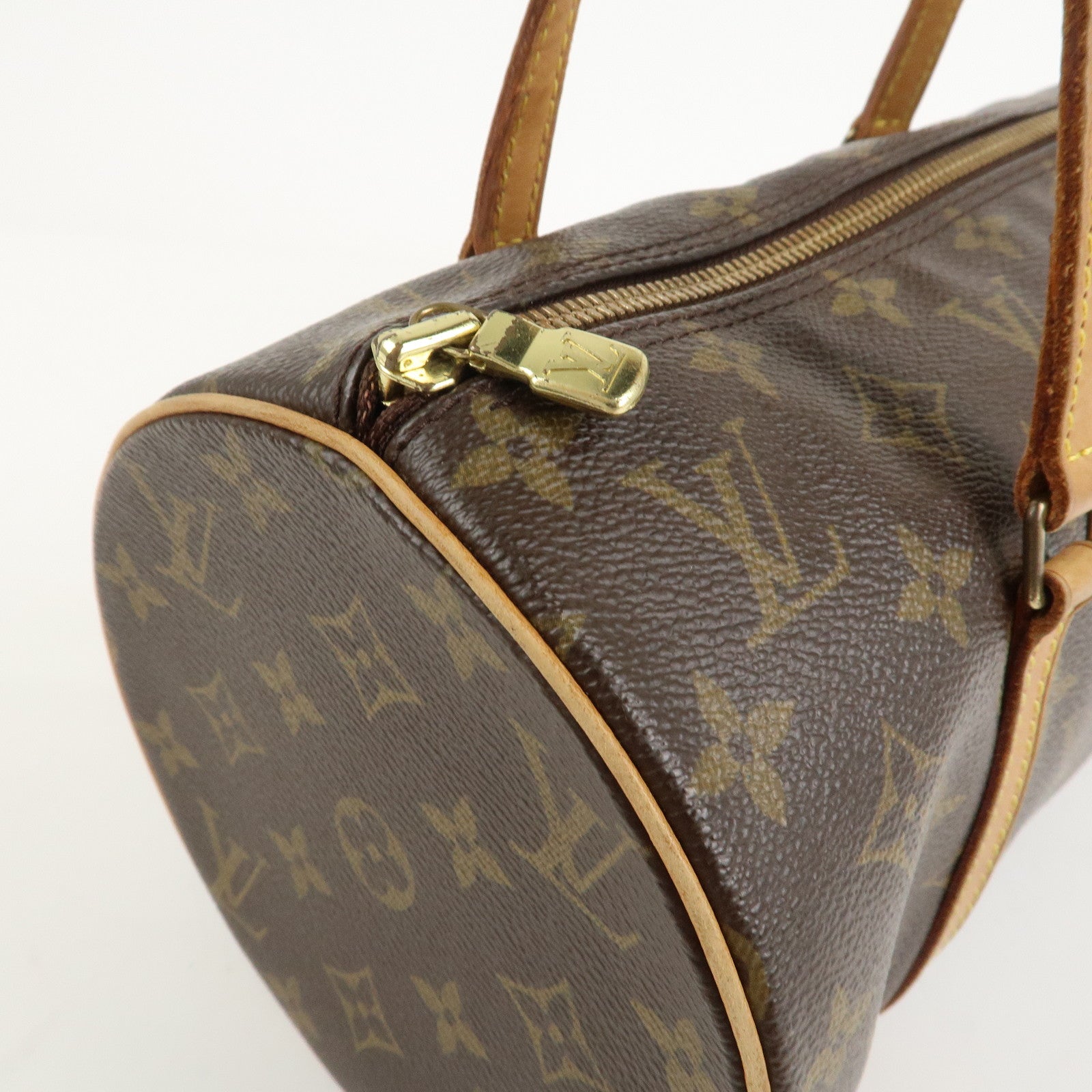 Louis Vuitton Monogram Papillon 30 Hand Bag New Style Brown M51385