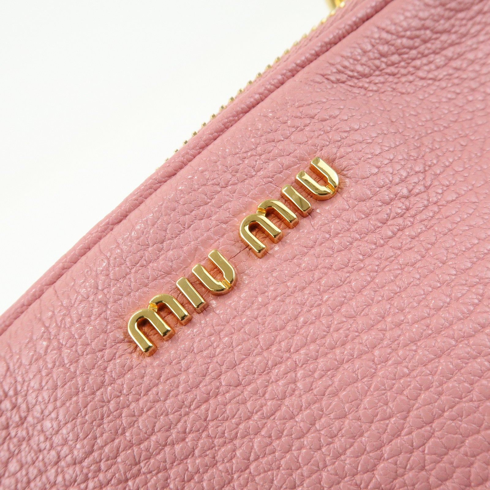 MIU MIU Camera Bag Chain Shoulder Bag Pink Light Blue
