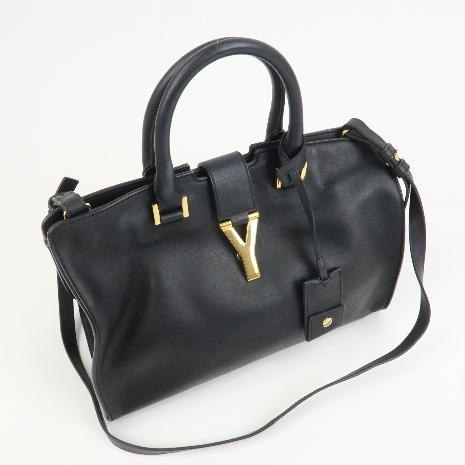 SAINT LAURENT PARIS Petit Cabas Y-Line 2Way Bag Hand Bag 311210