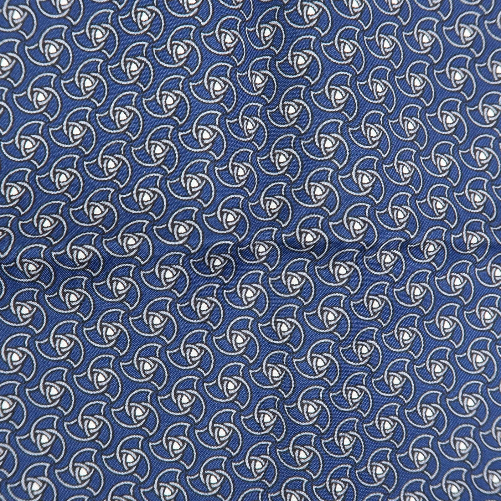 HERMES Carre 45 Set of 2 Silk 100% Scarf Navy Green