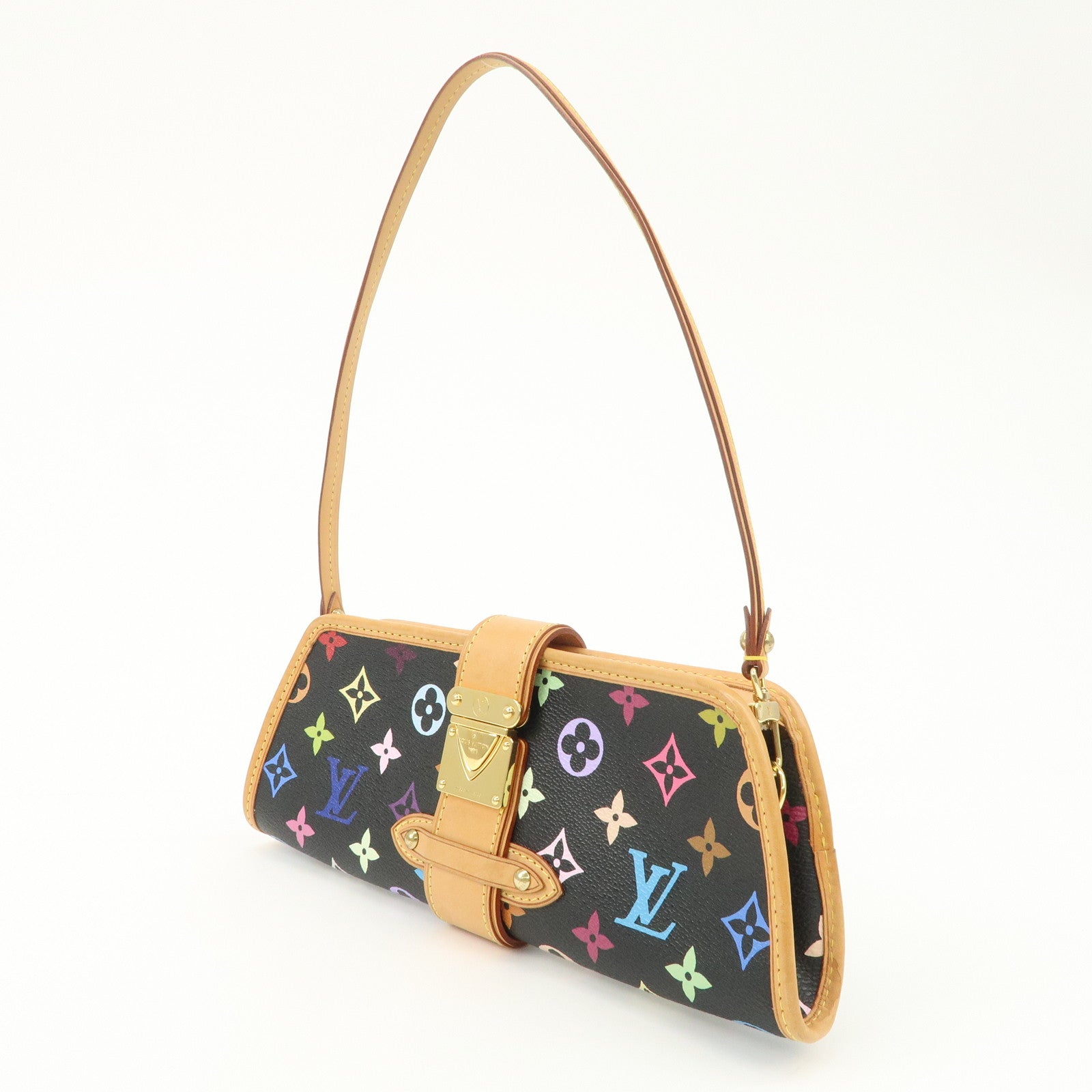 Louis Vuitton Monogram Multicolor Shirley Shoulder Bag Hand Bag M40050 Used