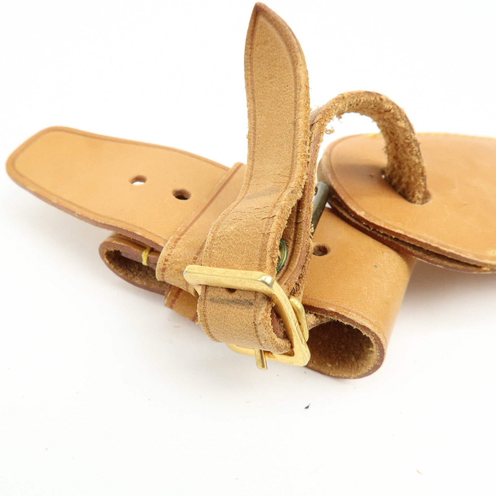 Louis Vuitton Set of 10 Leather Name Tag & Poignet Natural