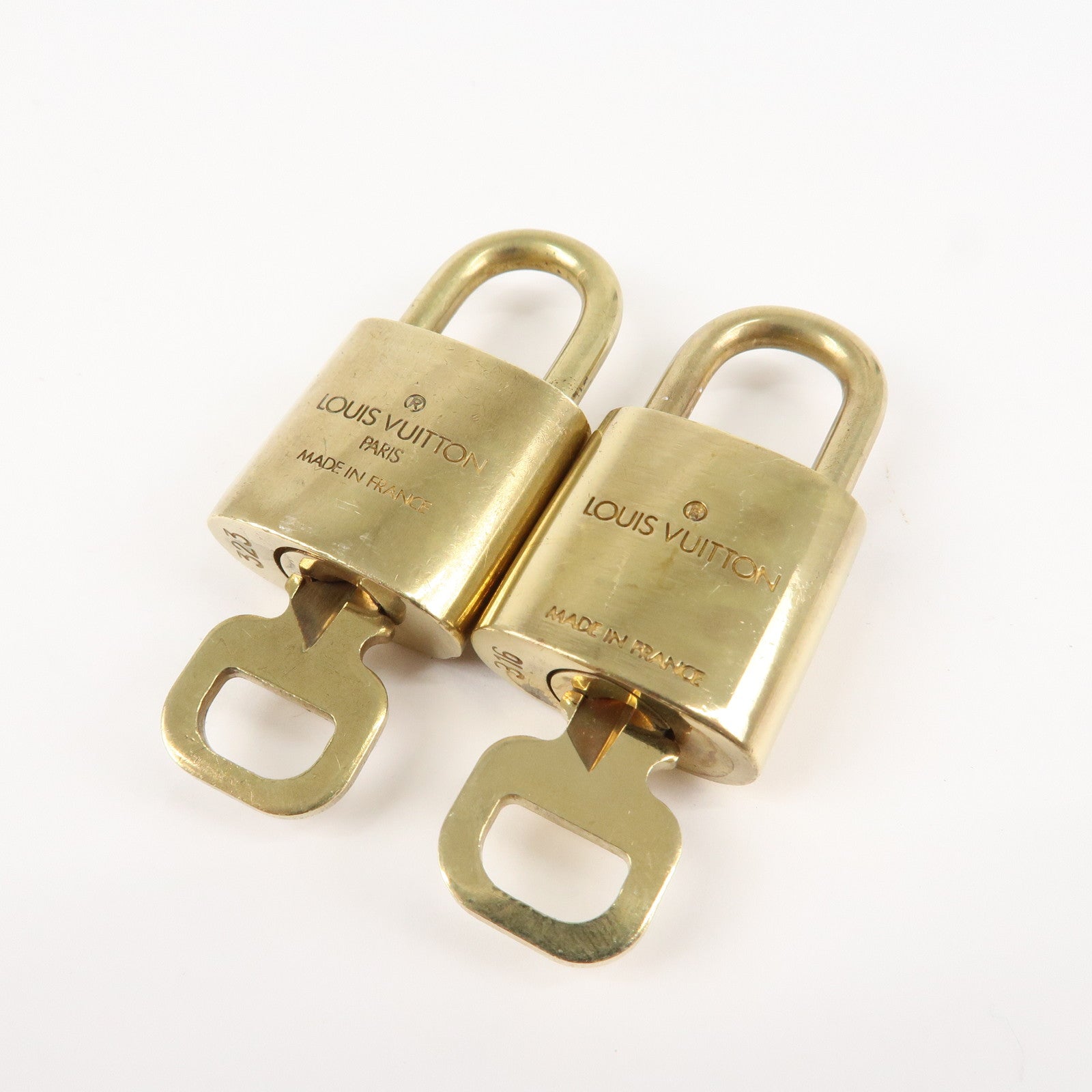 Louis Vuitton Set of 10 Lock & Key Cadena Key Lock Used