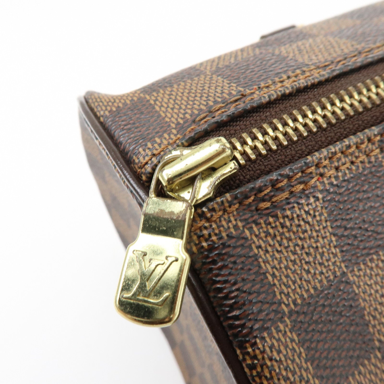 Louis Vuitton Damier Ebene Papillon 30 Hand Bag Brown N51303