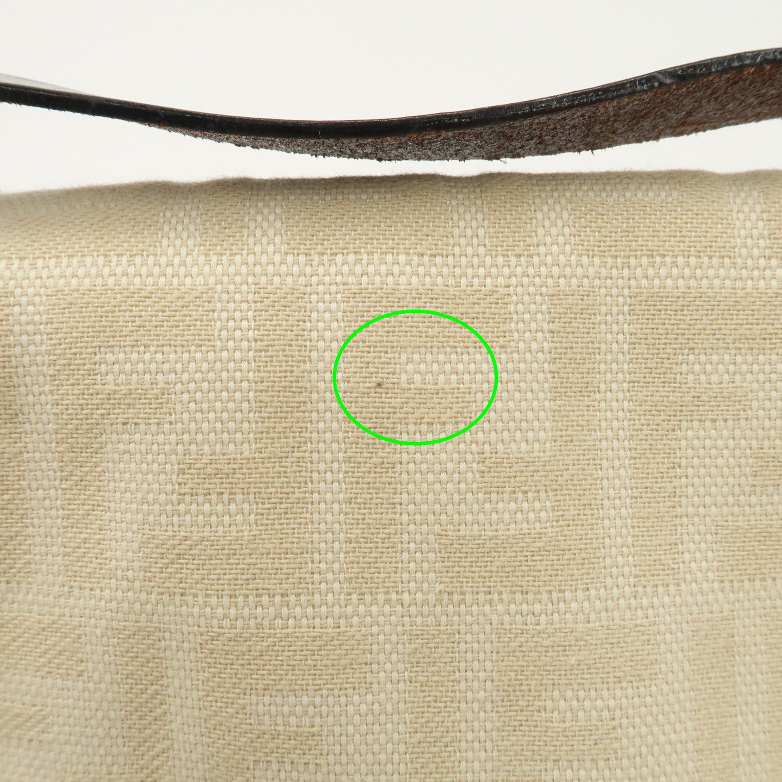 FENDI Mamma Baguette Zucca Canvas Shoulder Bag Beige 26325 Used