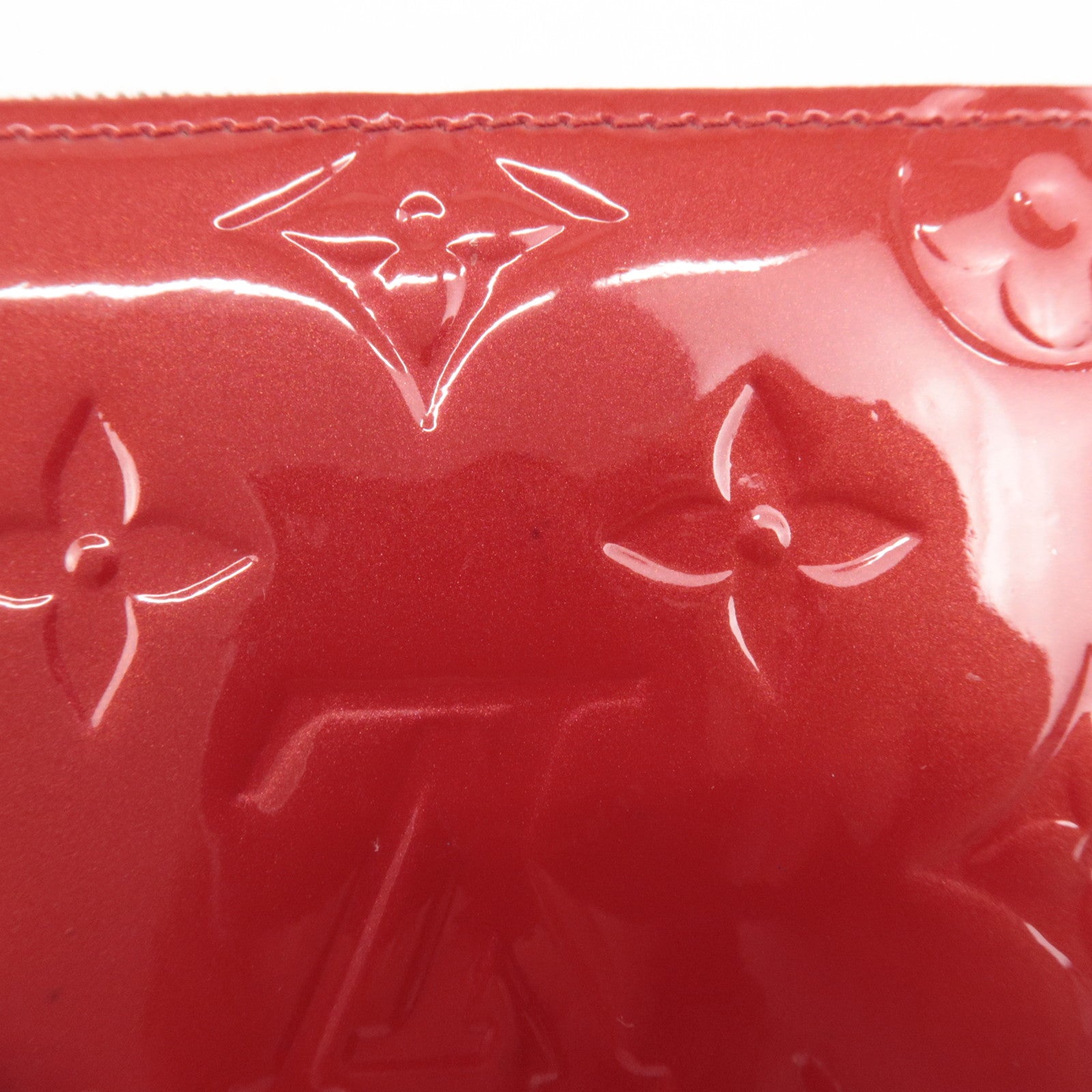 Louis Vuitton Monogram Vernis Zippy Coin Purse Cerise M90202 Used