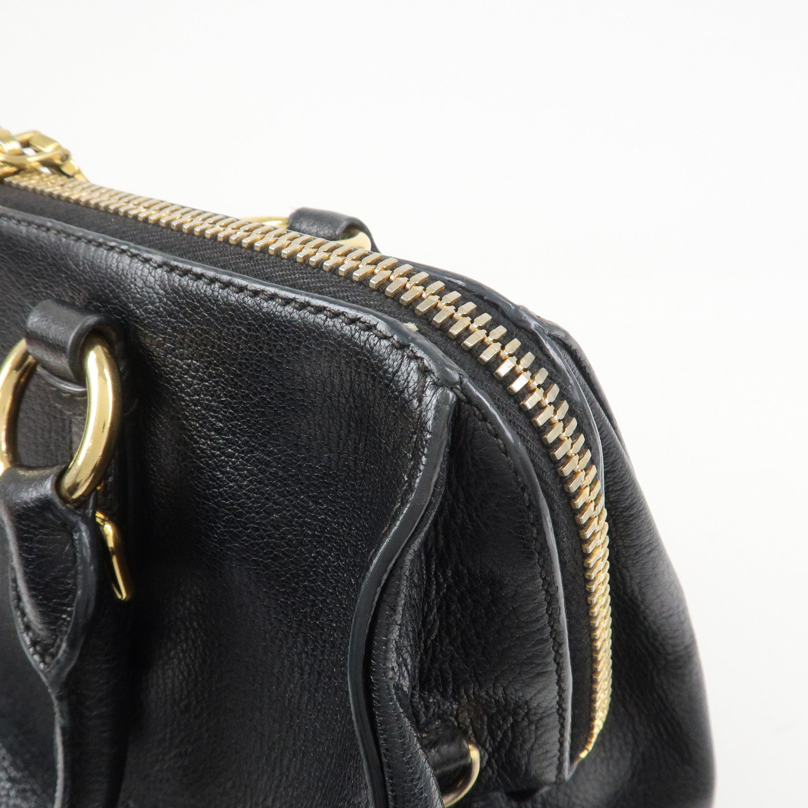 MIU MIU MADRAS 2Way Bag Hand Bag Shoulder Bag RL0058