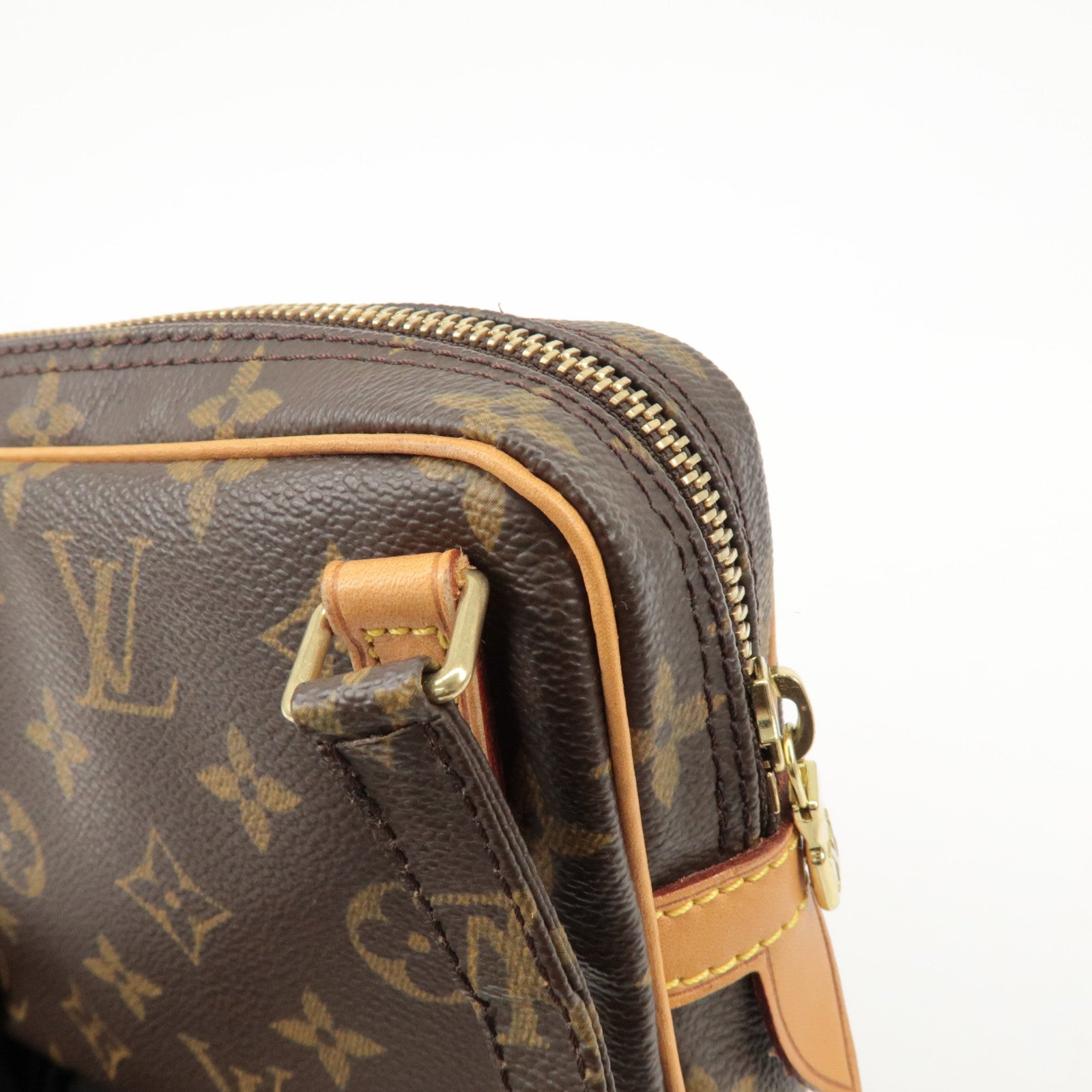 Louis Vuitton Monogram Pochette Marly Bandouliere Bag Brown M51828 Used