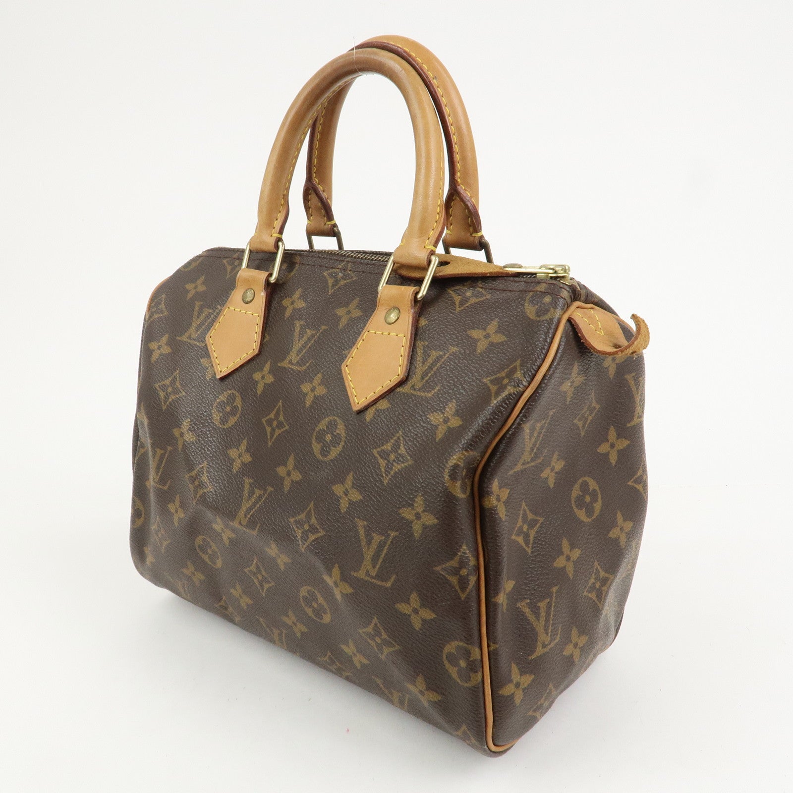 Louis Vuitton Monogram Speedy 25 Boston Bag Hand Bag Brown M41528