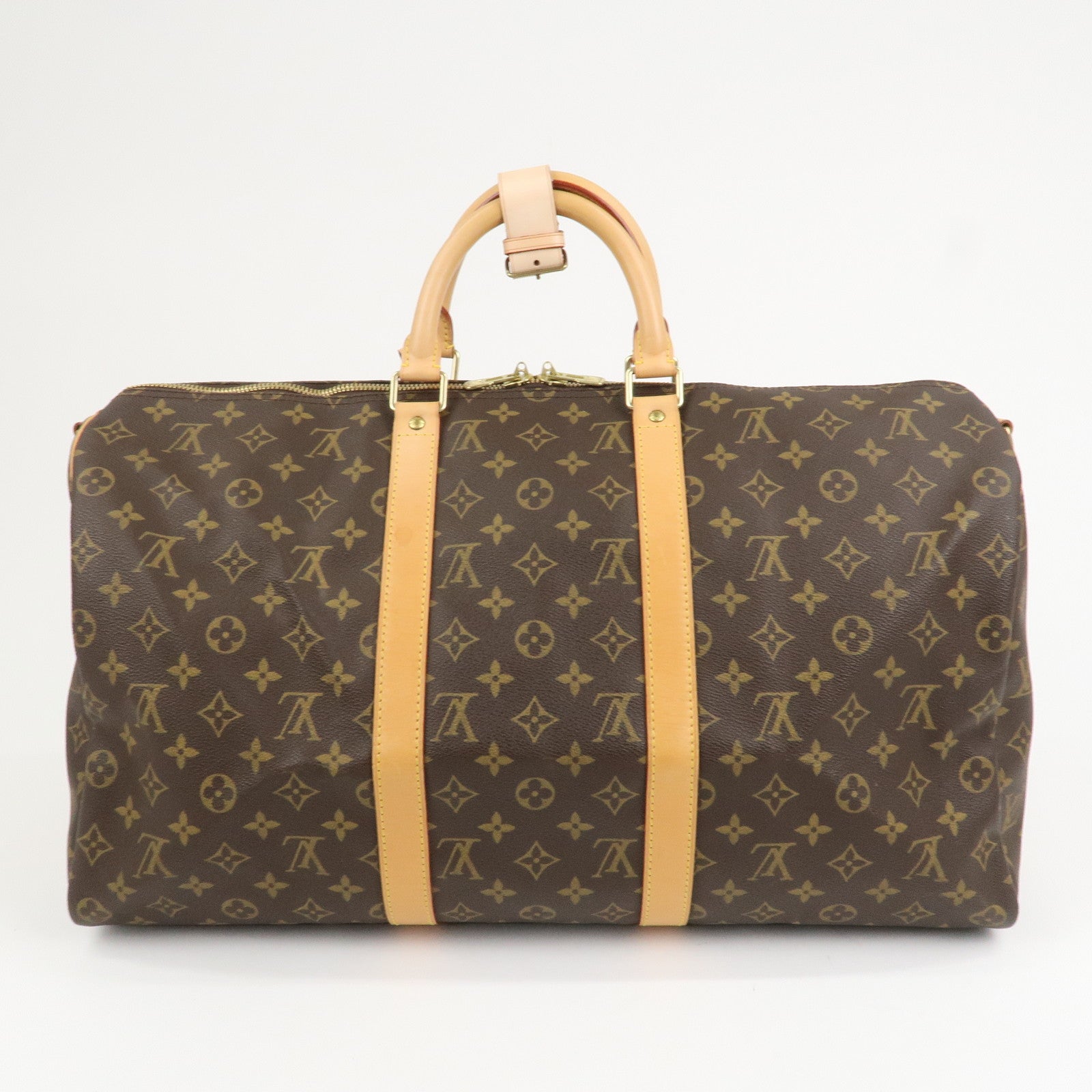 Louis Vuitton Monogram Keep All 50 Bandouliere Boston Bag M41416